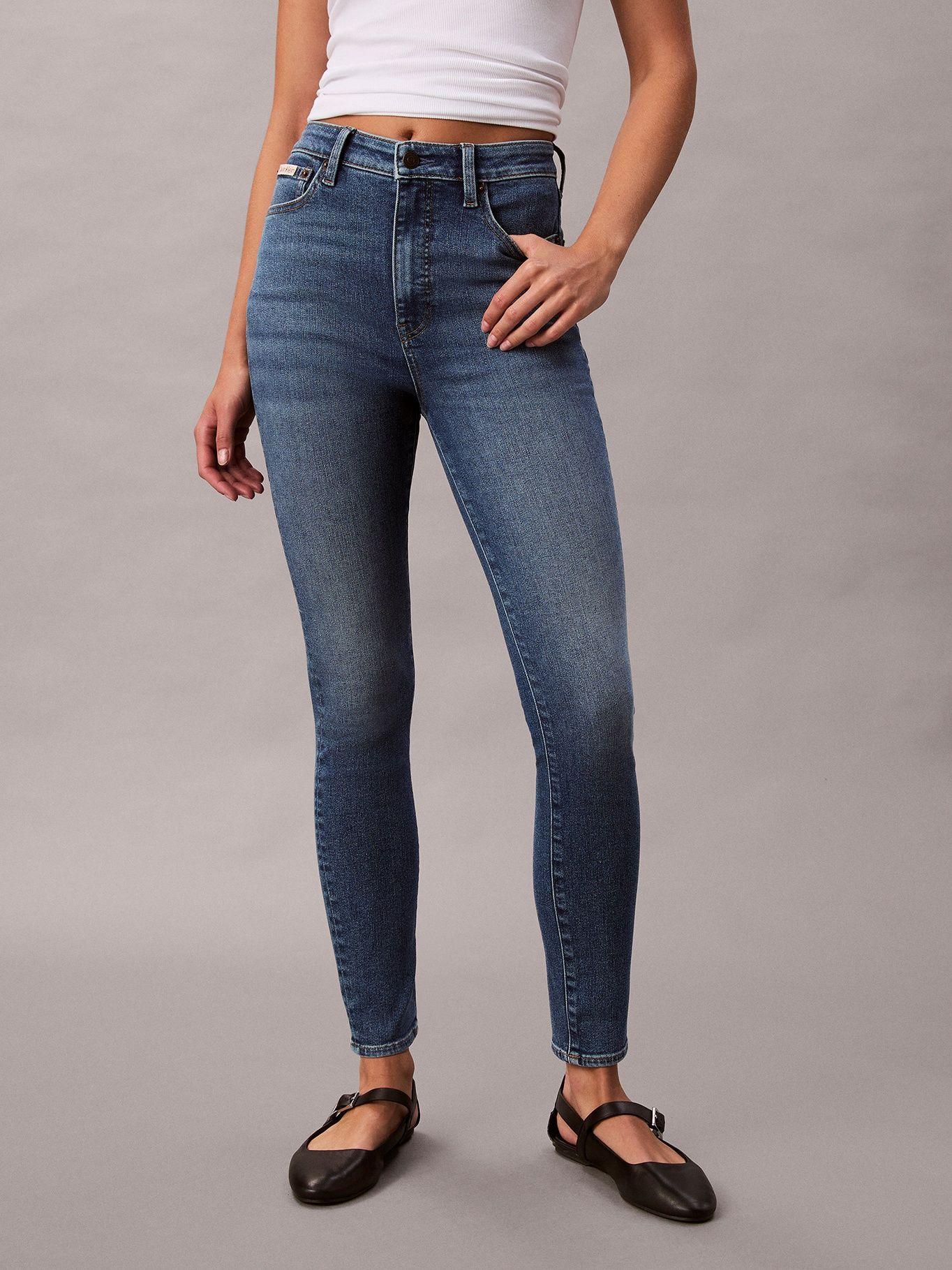 Jeans Skinny Talle Alto Azul Calvin Klein-2