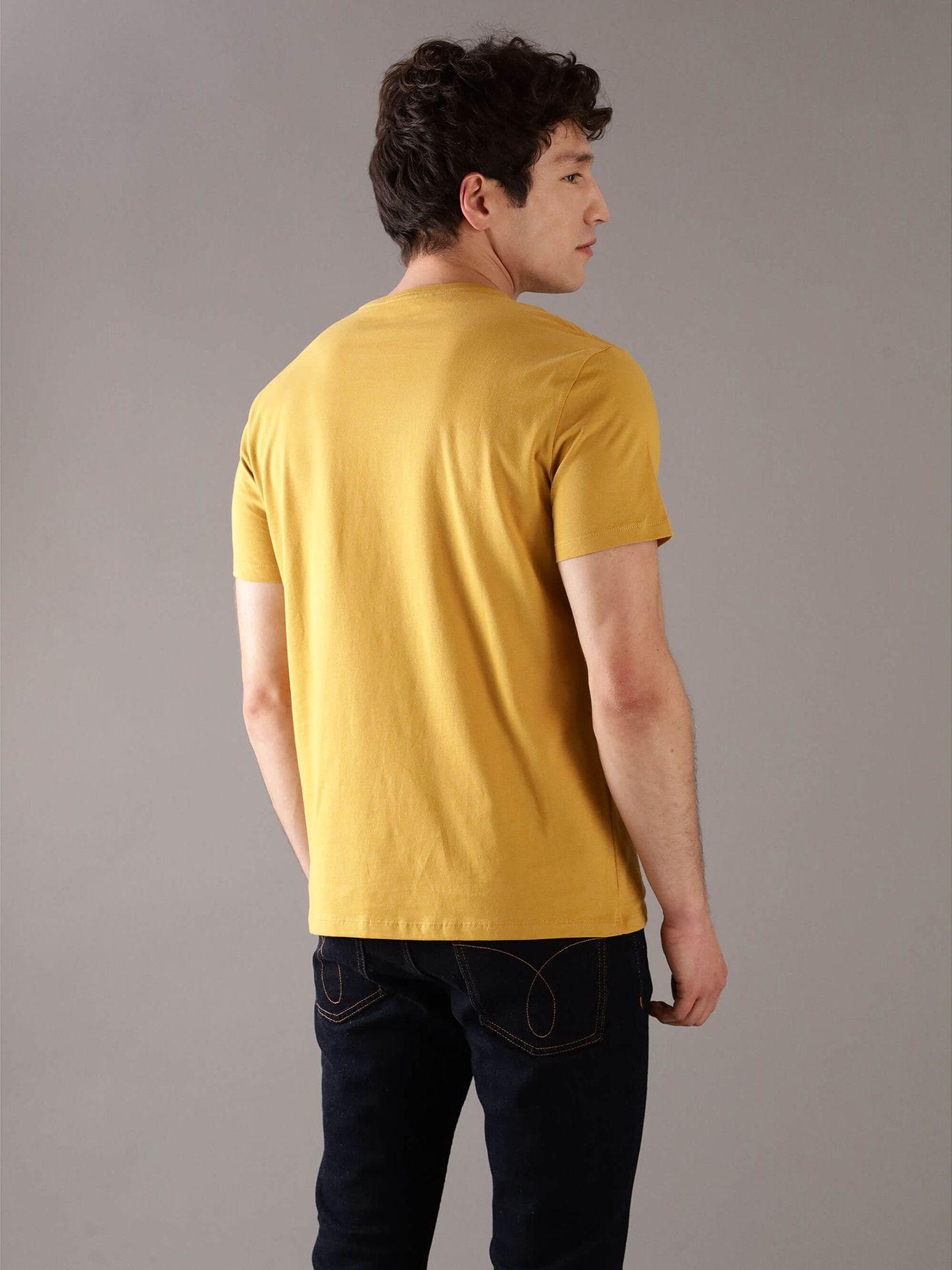 Polera Monogram Crew Amarillo Calvin Klein-2