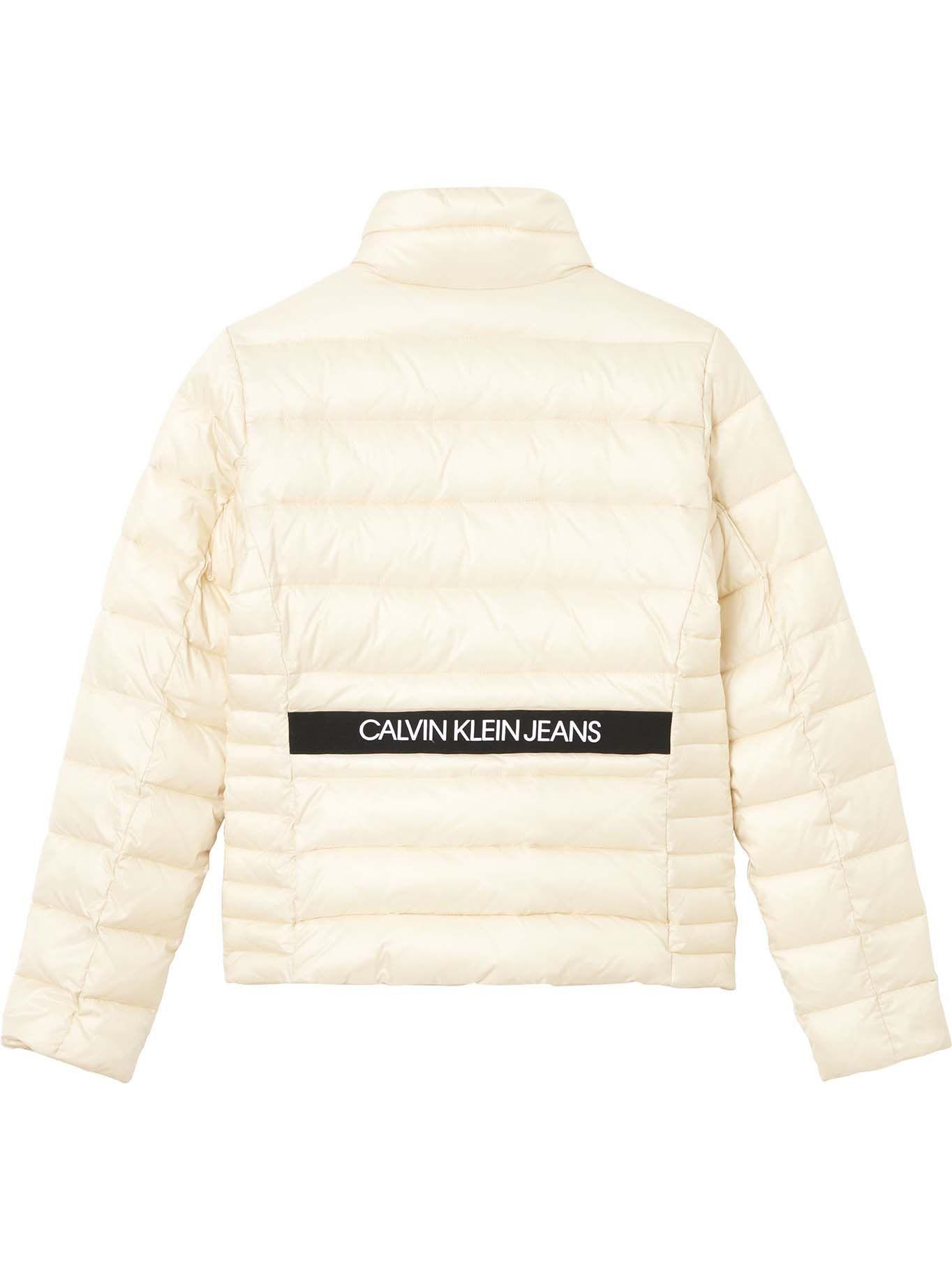 Parka Back Logo Elastic Crema Calvin Klein-1