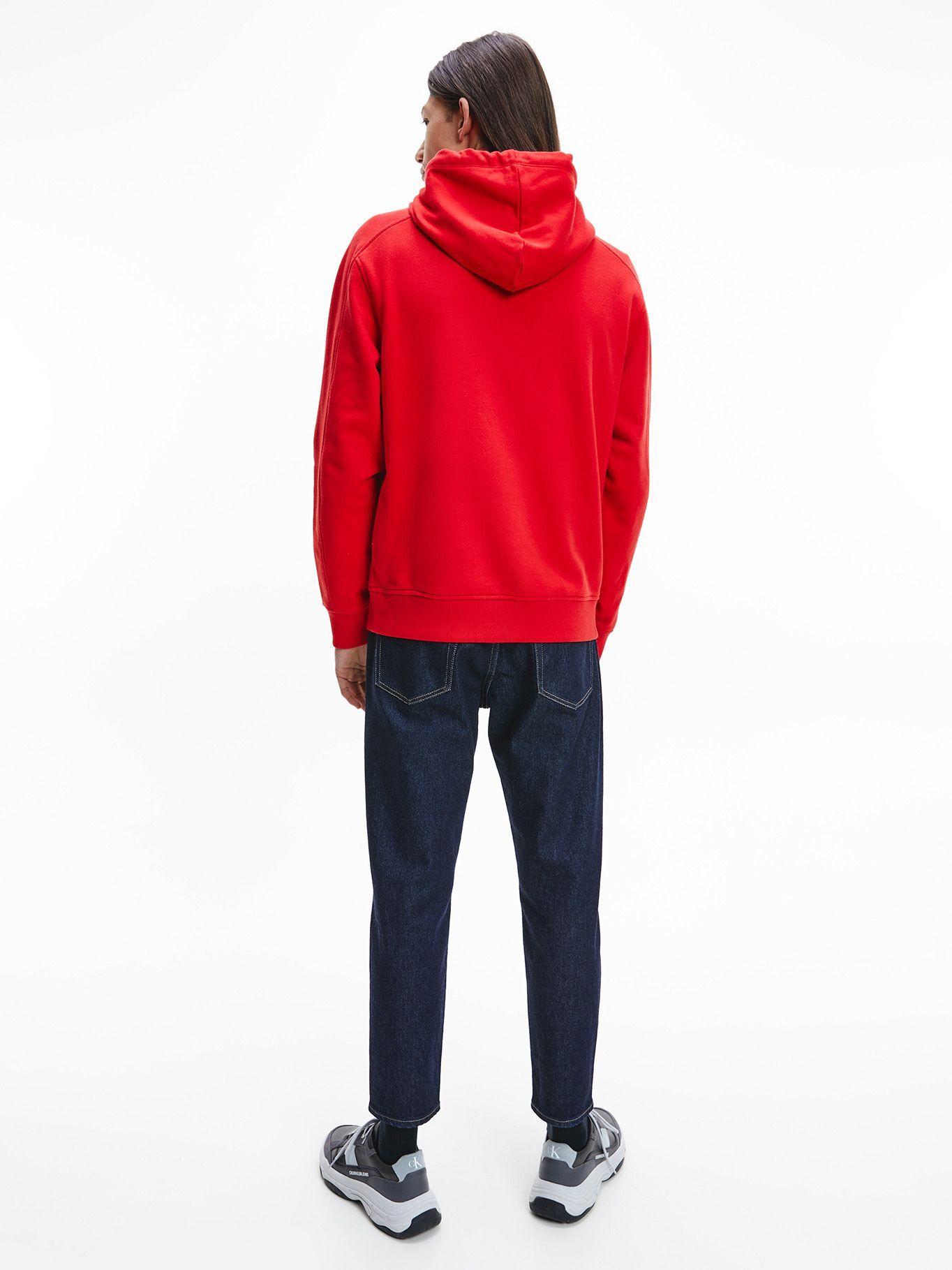 Hoodie Micro Branding Rojo Calvin Klein-2