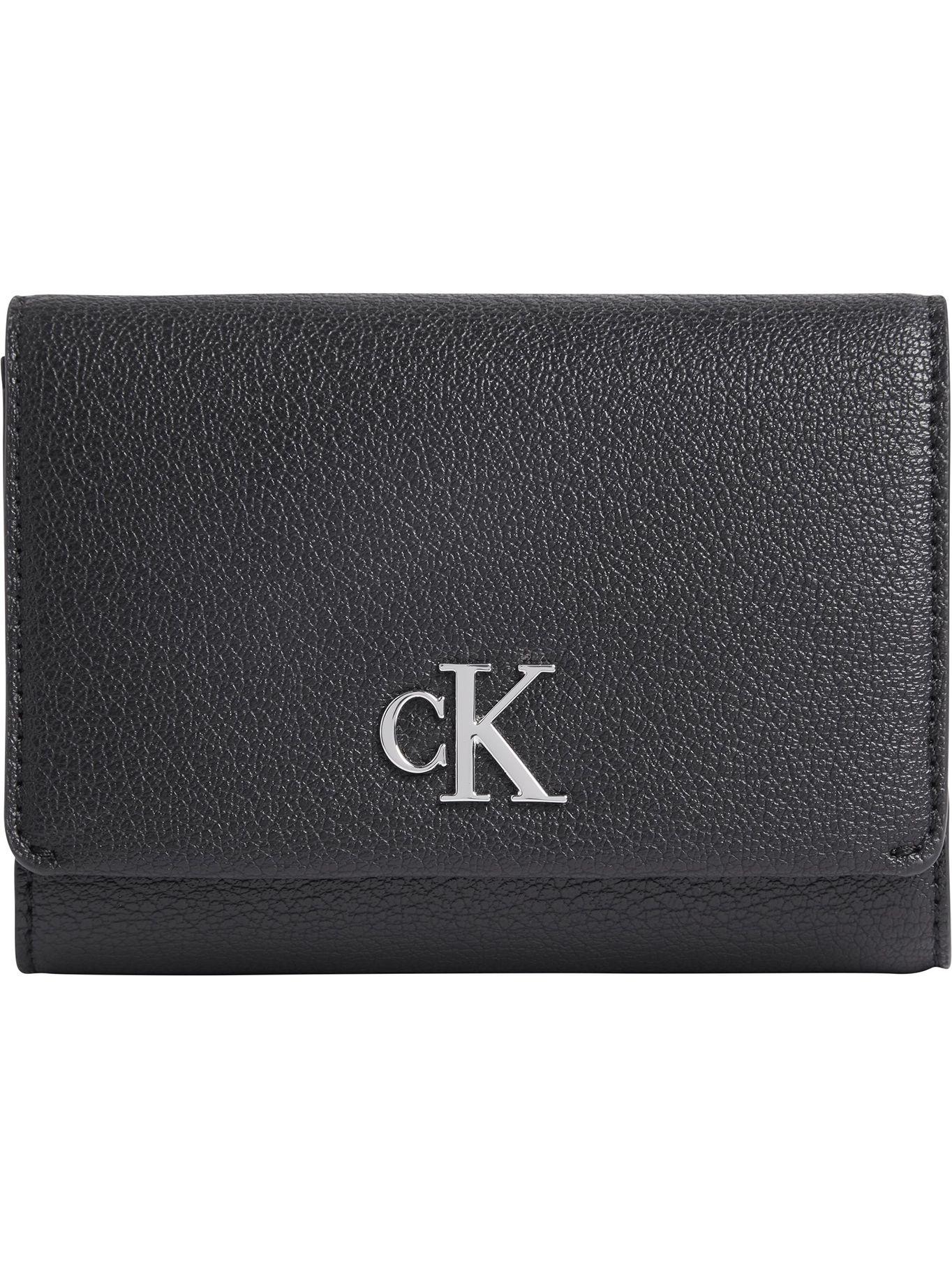 Billetera EU Minimal Monogram Trifold Med Negro Calvin Klein-0