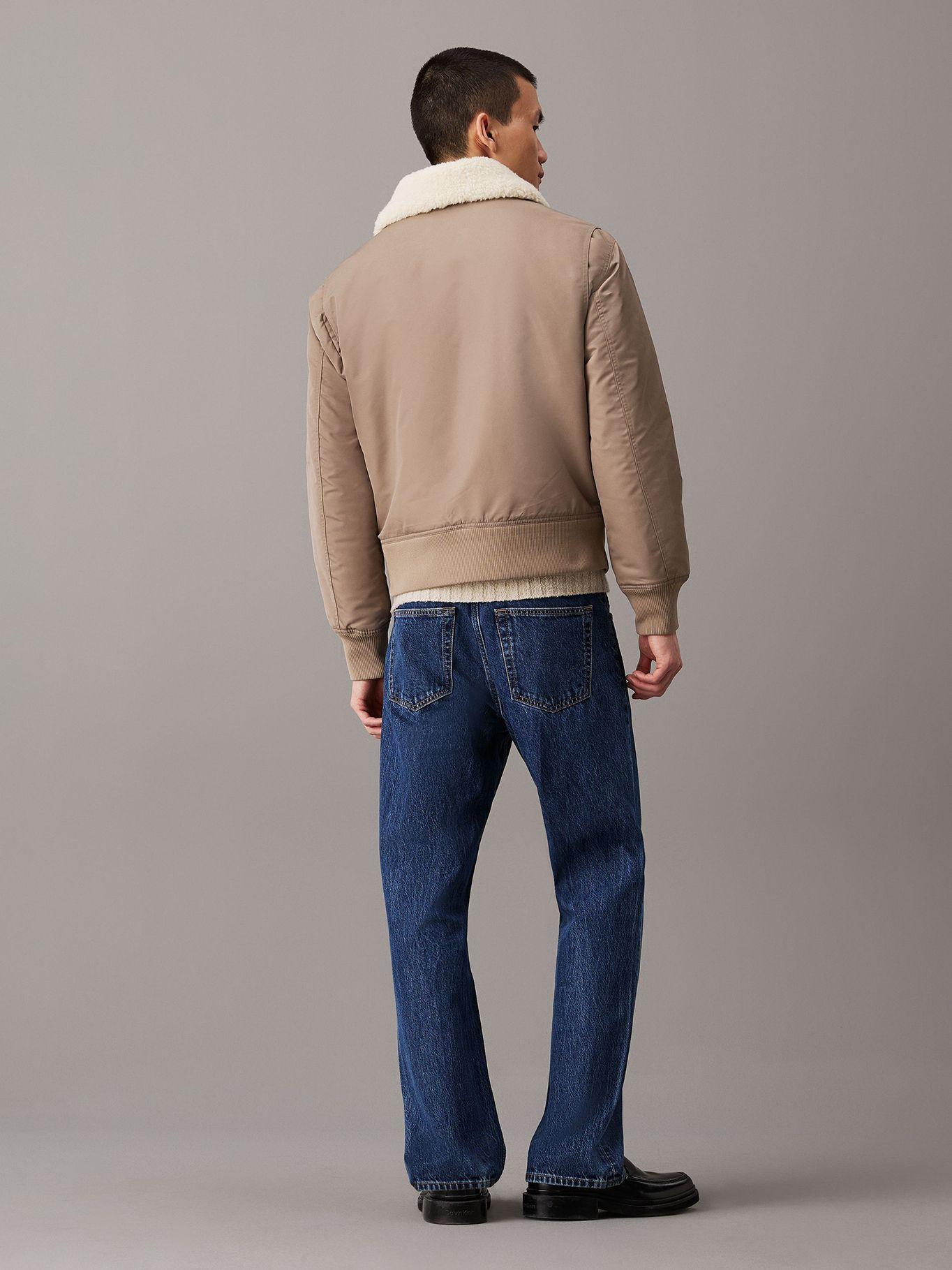 Chaqueta Aviator Sherpa Beige Calvin Klein-2