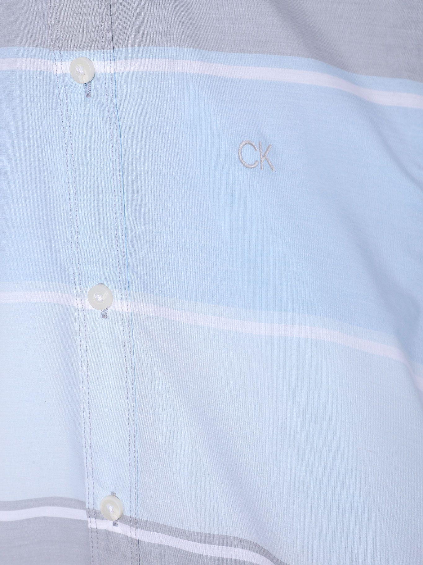 Camisa Niño Horizontal Stripe Azul Calvin Klein-2