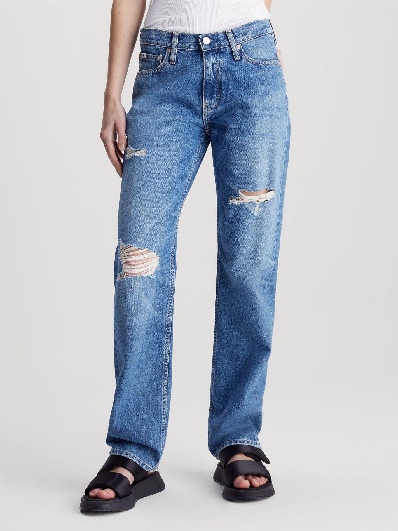 Jeans Low Rise Straight Azul Calvin Klein-0