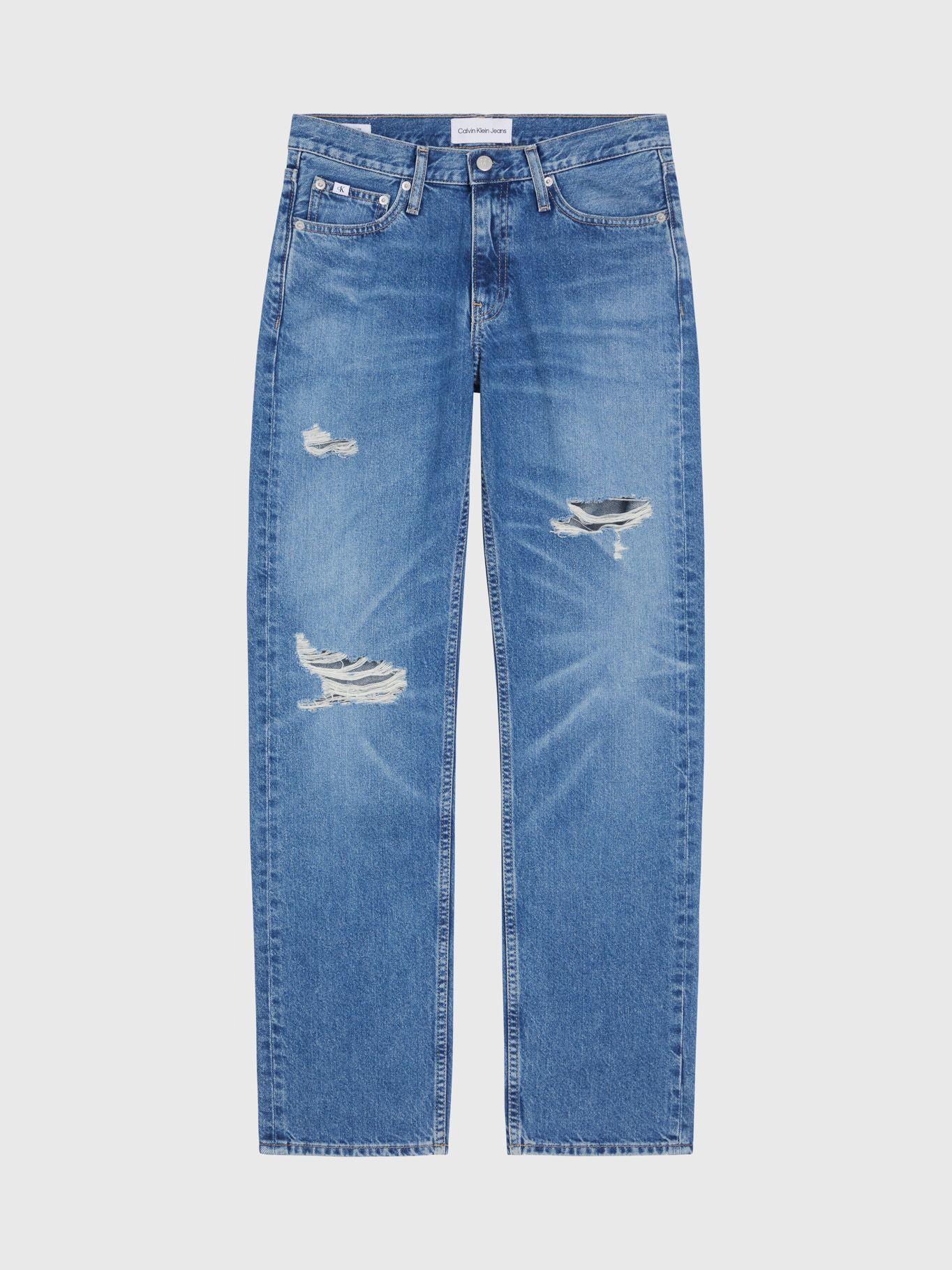 Jeans Low Rise Straight Azul Calvin Klein-4