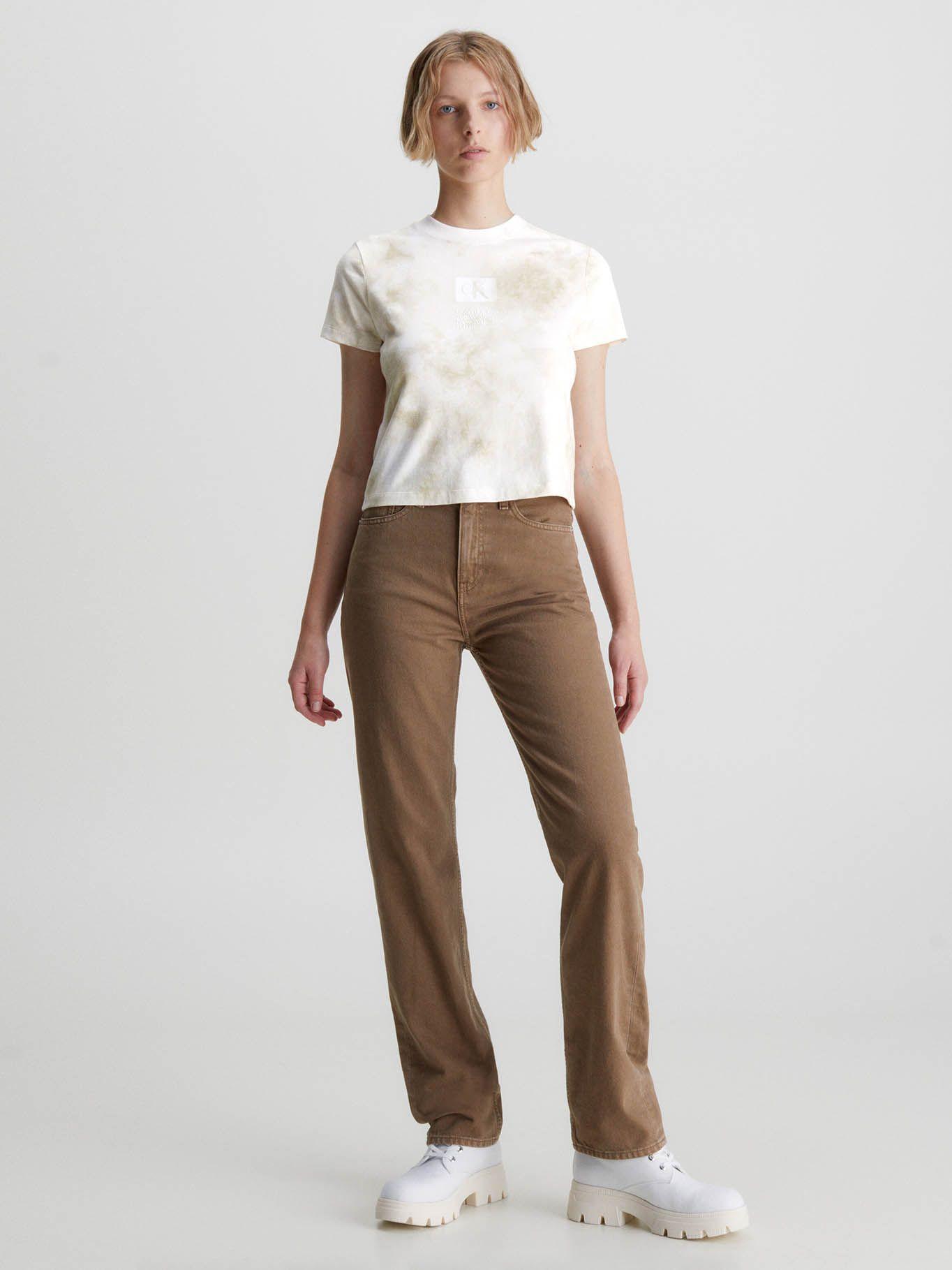Camiseta Slim Tie Dye Blanco Calvin Klein-1
