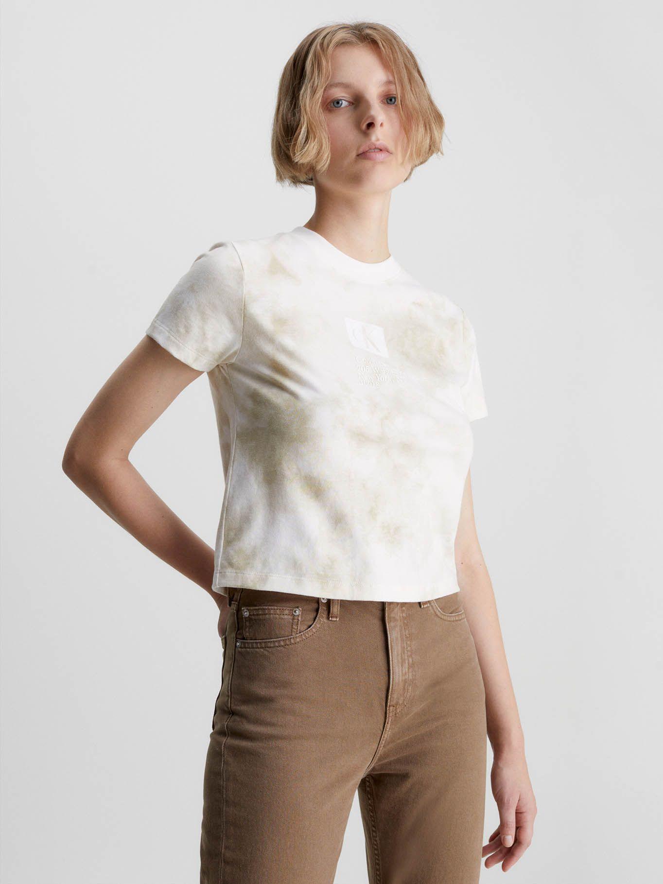 Camiseta Slim Tie Dye Blanco Calvin Klein-0