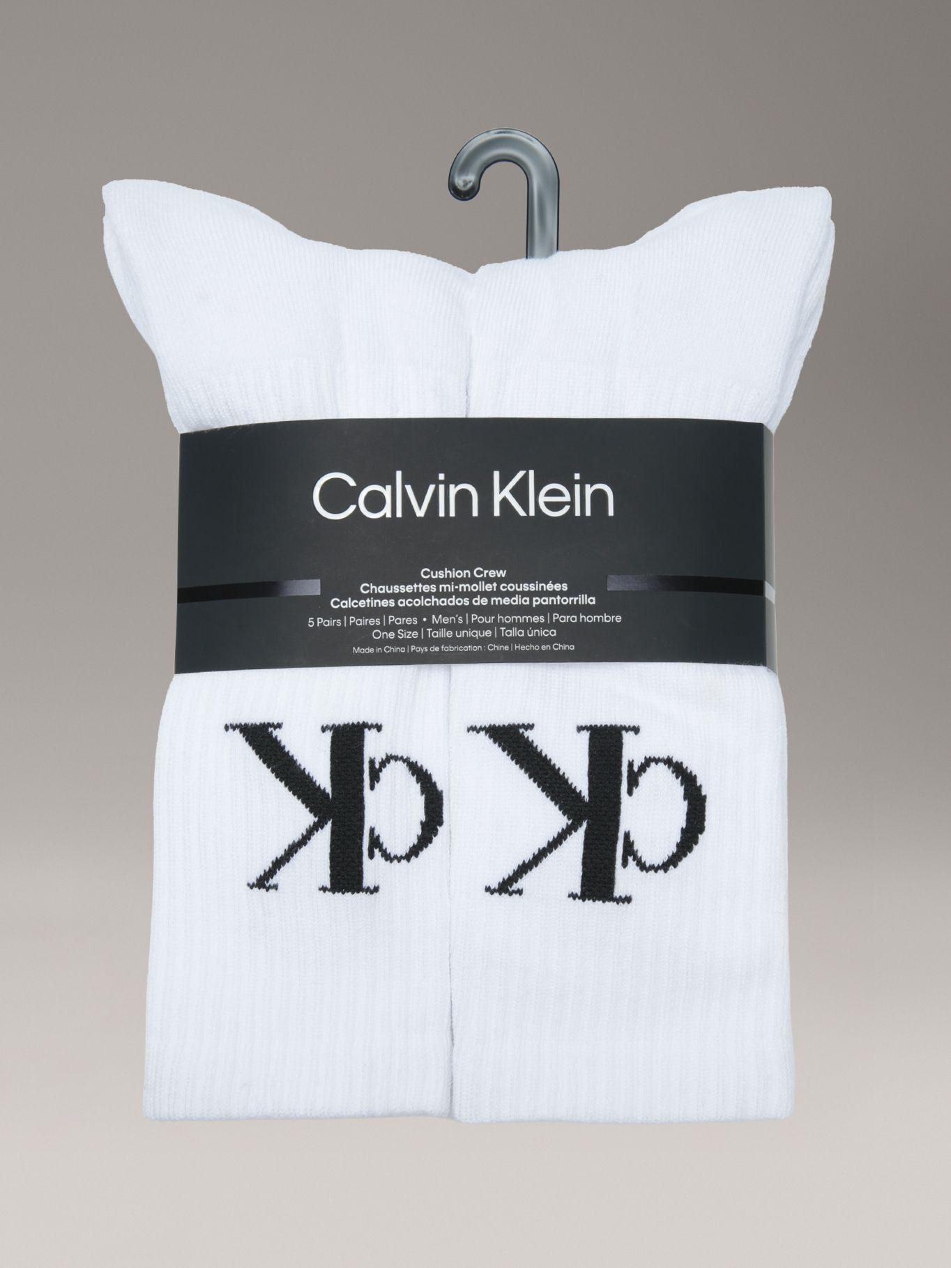 Pack de 5 Calcetin Largos y Logo Blanco Calvin Klein-2