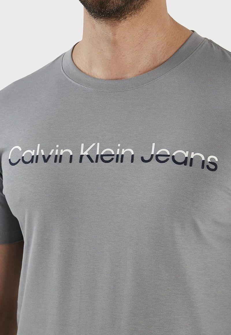 Camiseta con logo Gris Calvin Klein J30J322511-PN6-2