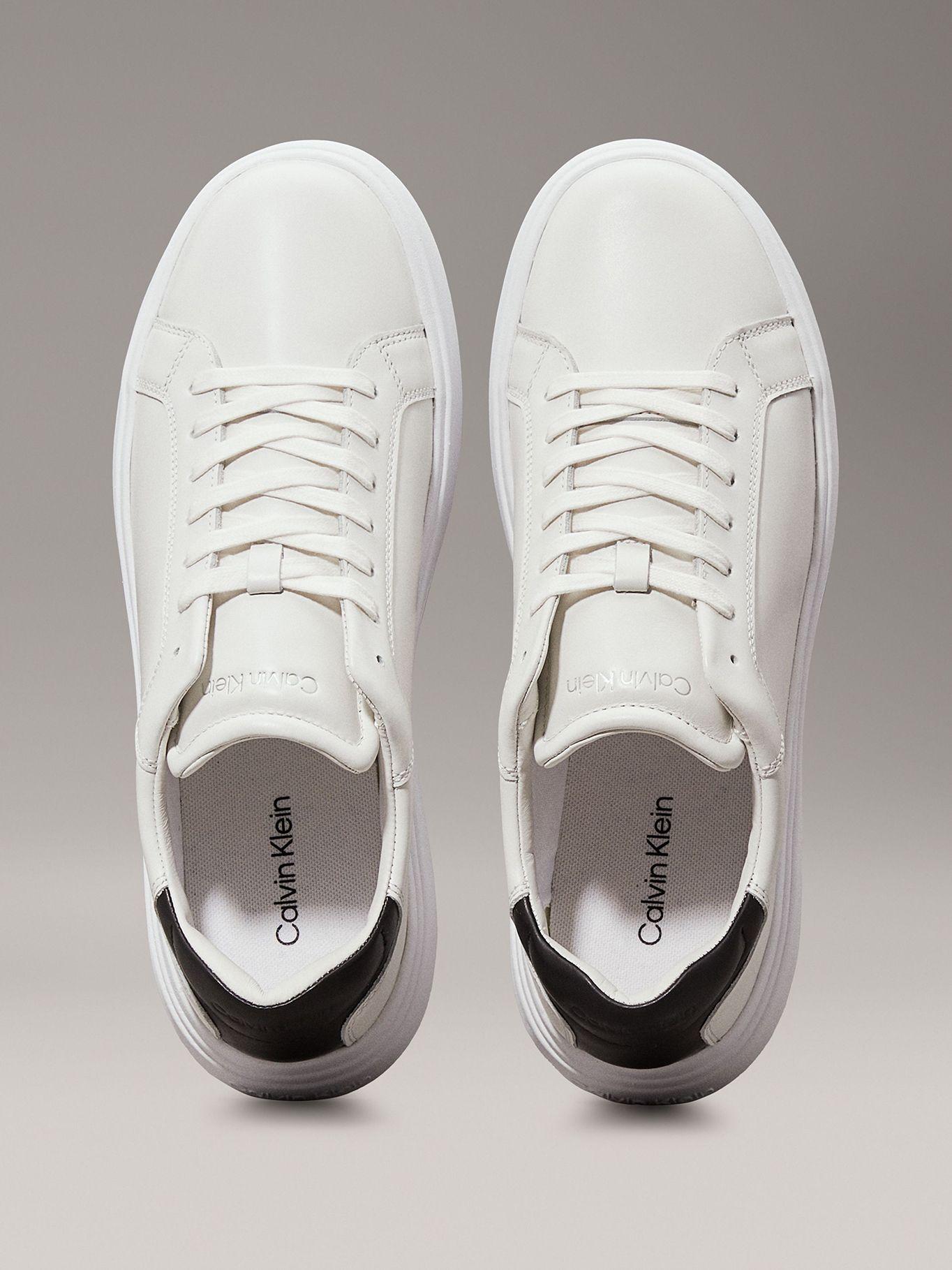 Zapatillas de Cuero Low Top Lace Blanco Calvin Klein-2