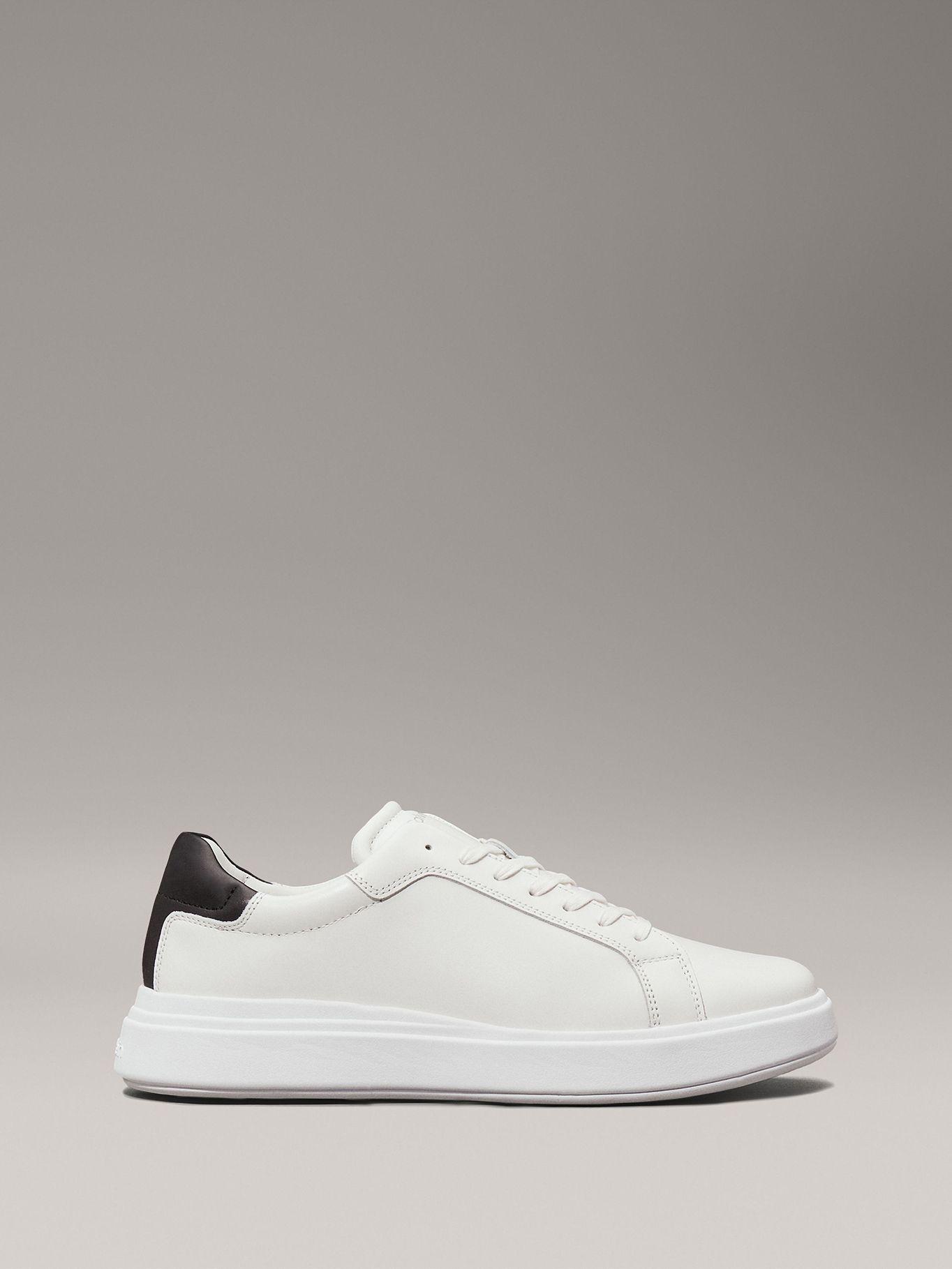 Zapatillas de Cuero Low Top Lace Blanco Calvin Klein-4