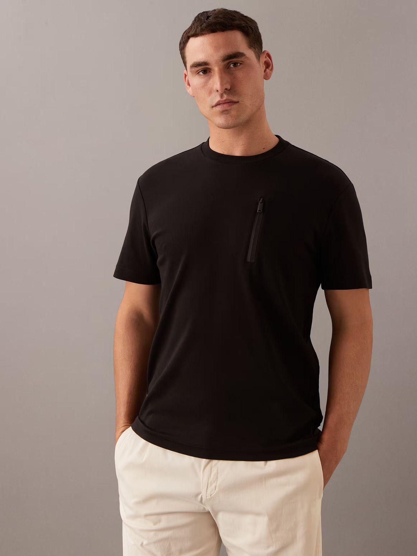 Polera Lux Tech Zip Pocket Negro Calvin Klein-0