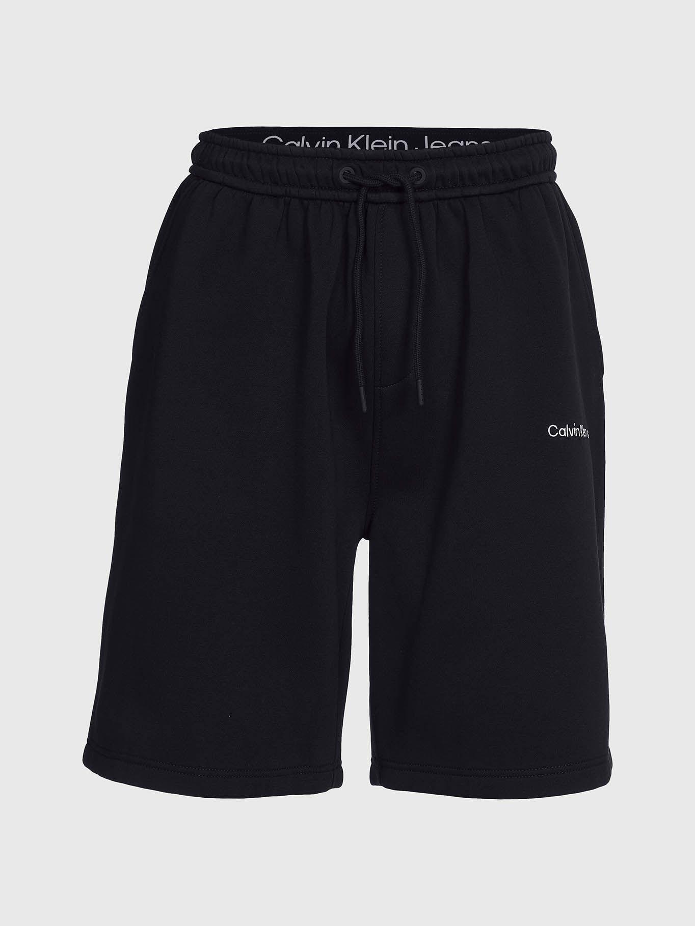 Shorts de chándal relaxed Negro Calvin Klein-4