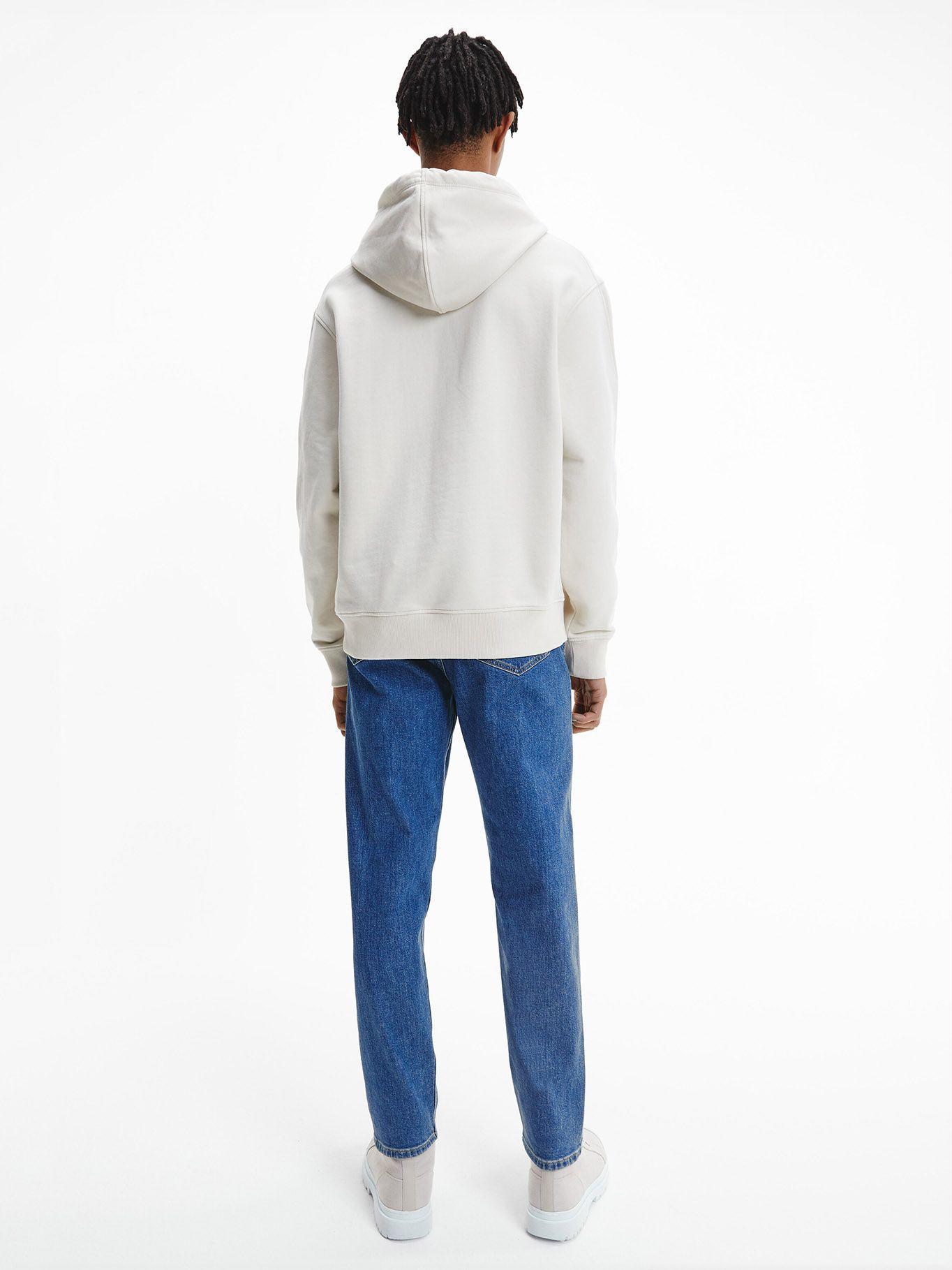 Hoodie Stacked Crema Calvin Klein-2