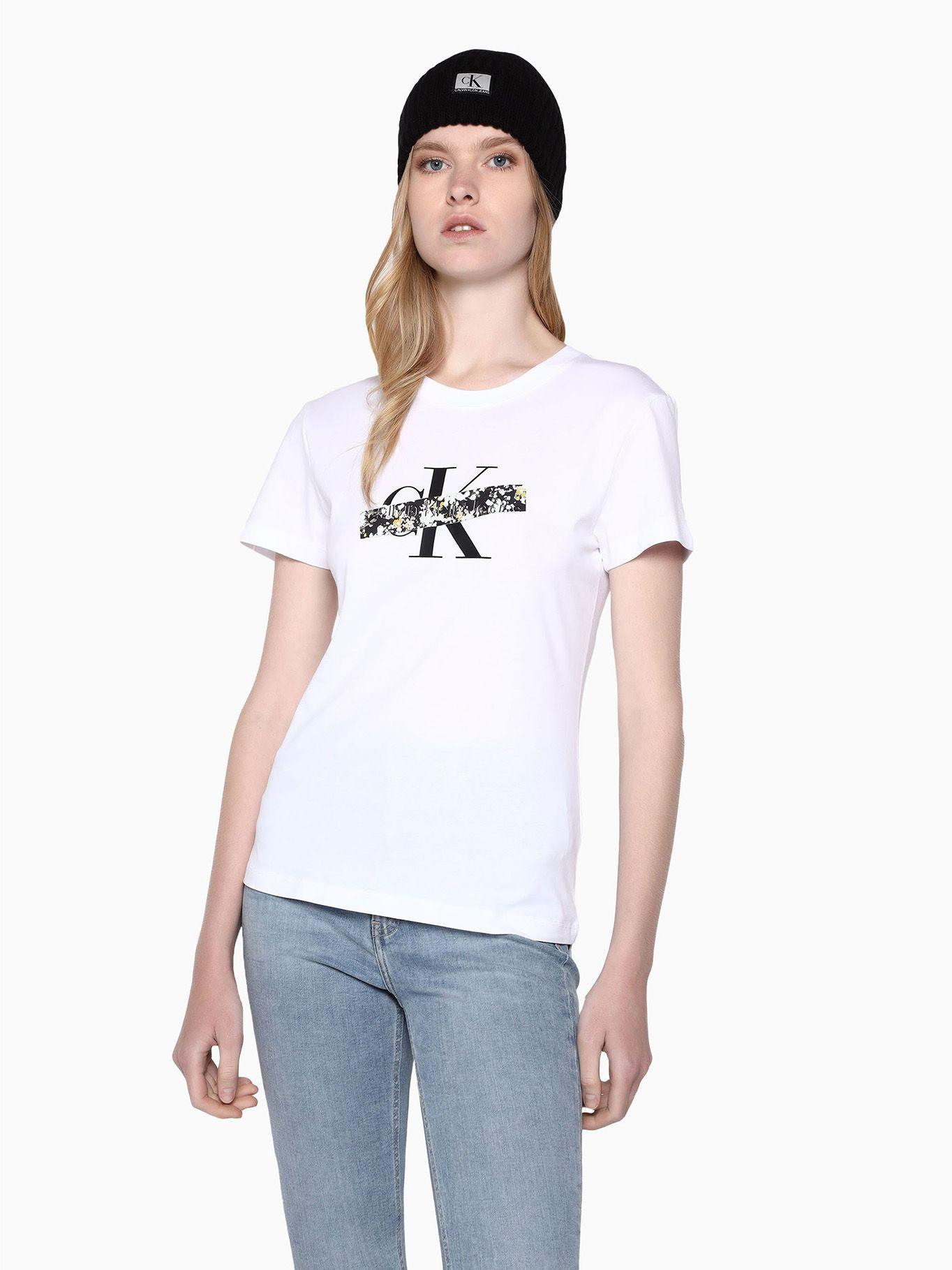 Polera Florals Monologo Blanco Calvin Klein-0
