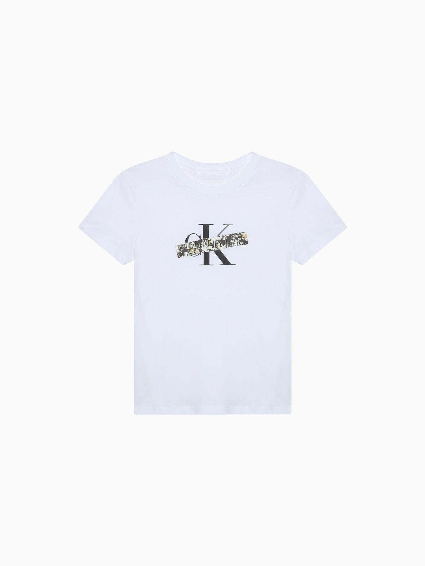 Polera Florals Monologo Blanco Calvin Klein-4