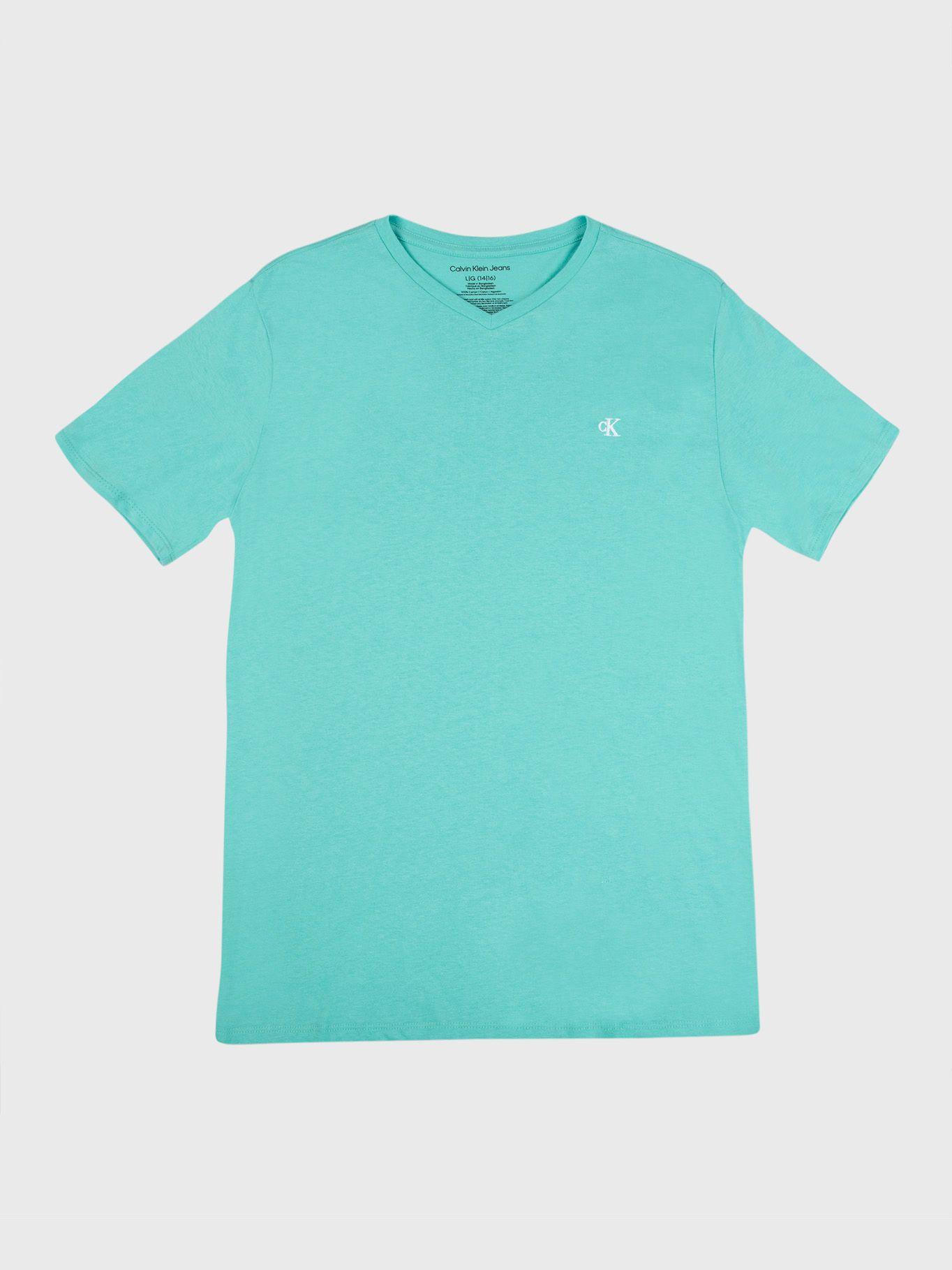 Polera Niño Monogram Verde Calvin Klein-0