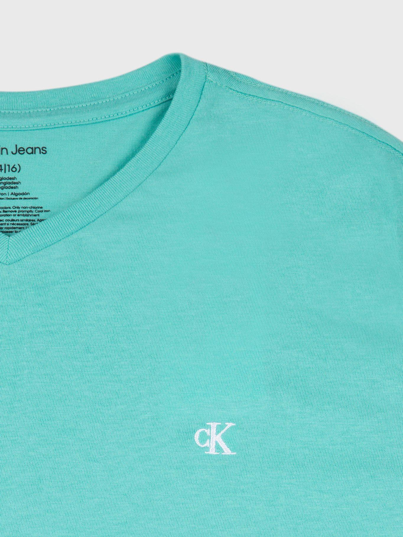 Polera Niño Monogram Verde Calvin Klein-3