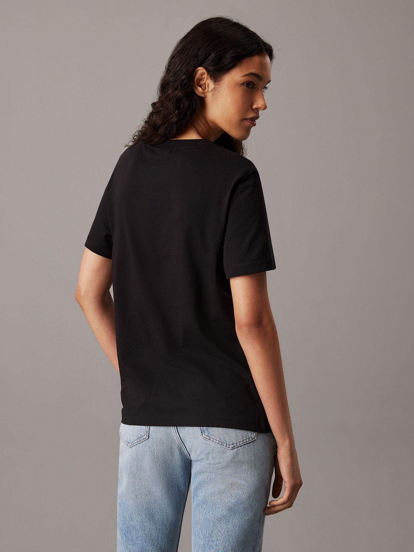 Polera Ck Embro Badge Regular Negro Calvin Klein-2