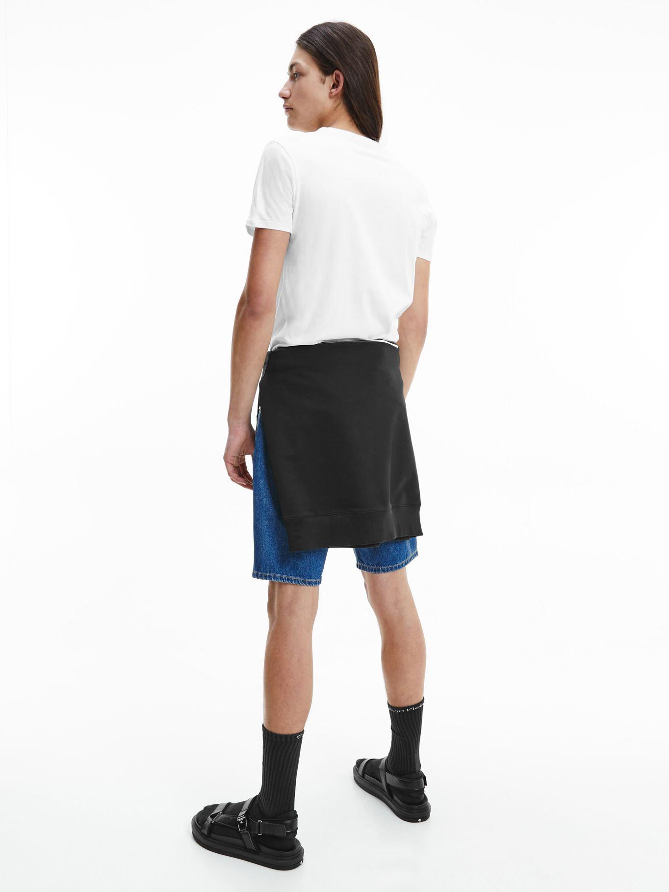 Polera Mixed Technique Blanco Calvin Klein Hombre-1