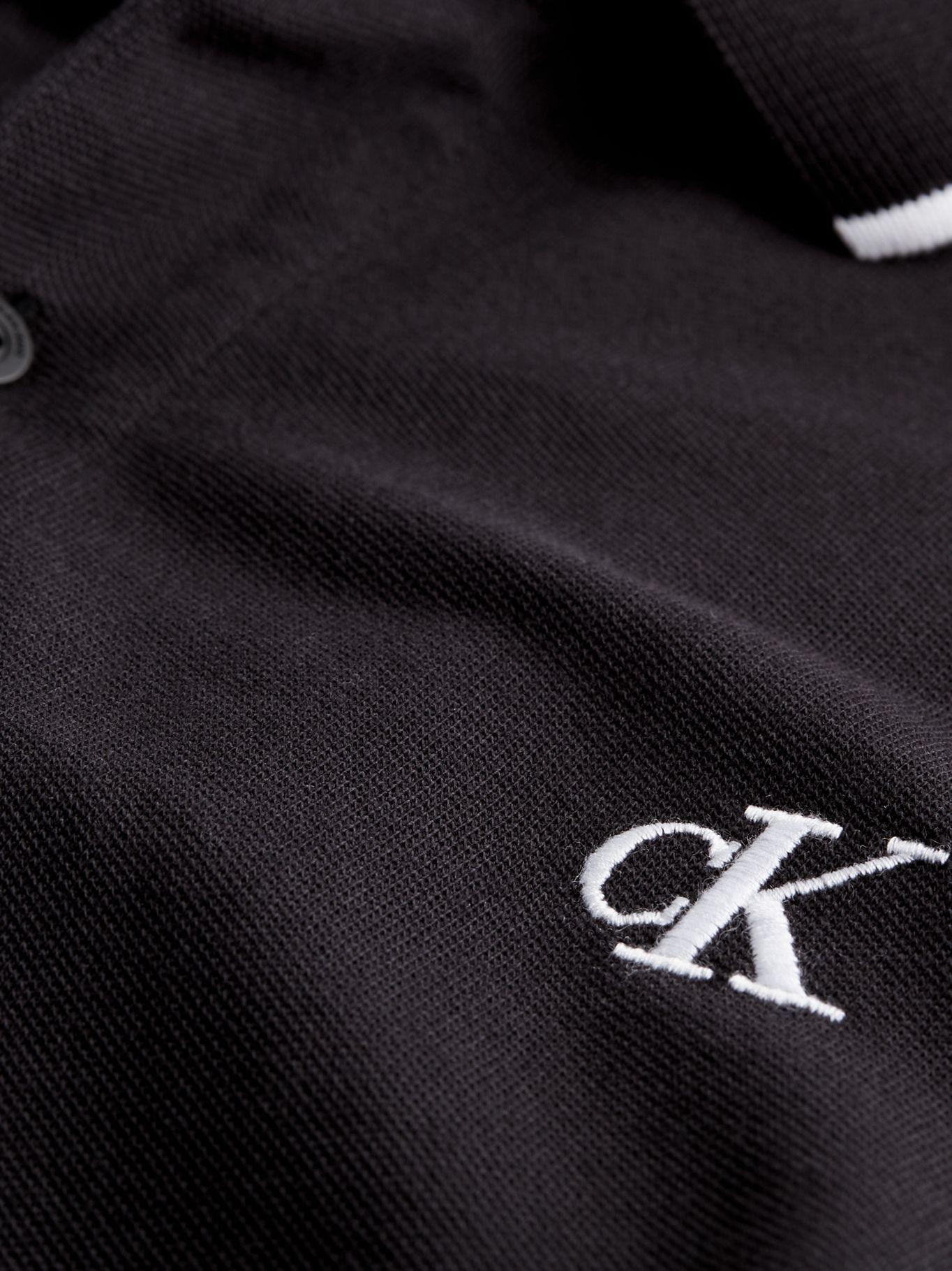 Polo Tipping Slim Negro Calvin Klein-4