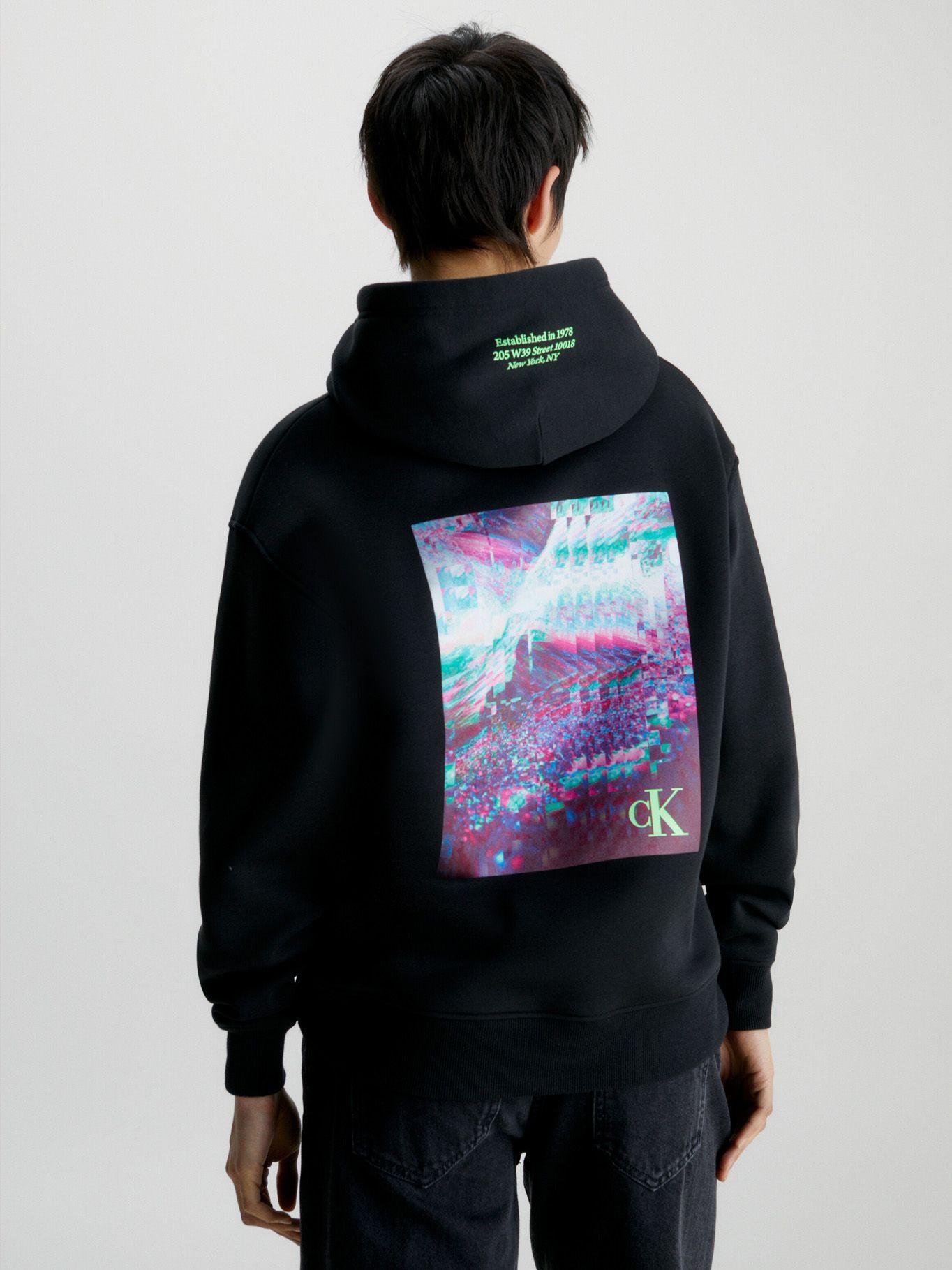 Polerón con Gorro Landscape Negro-2