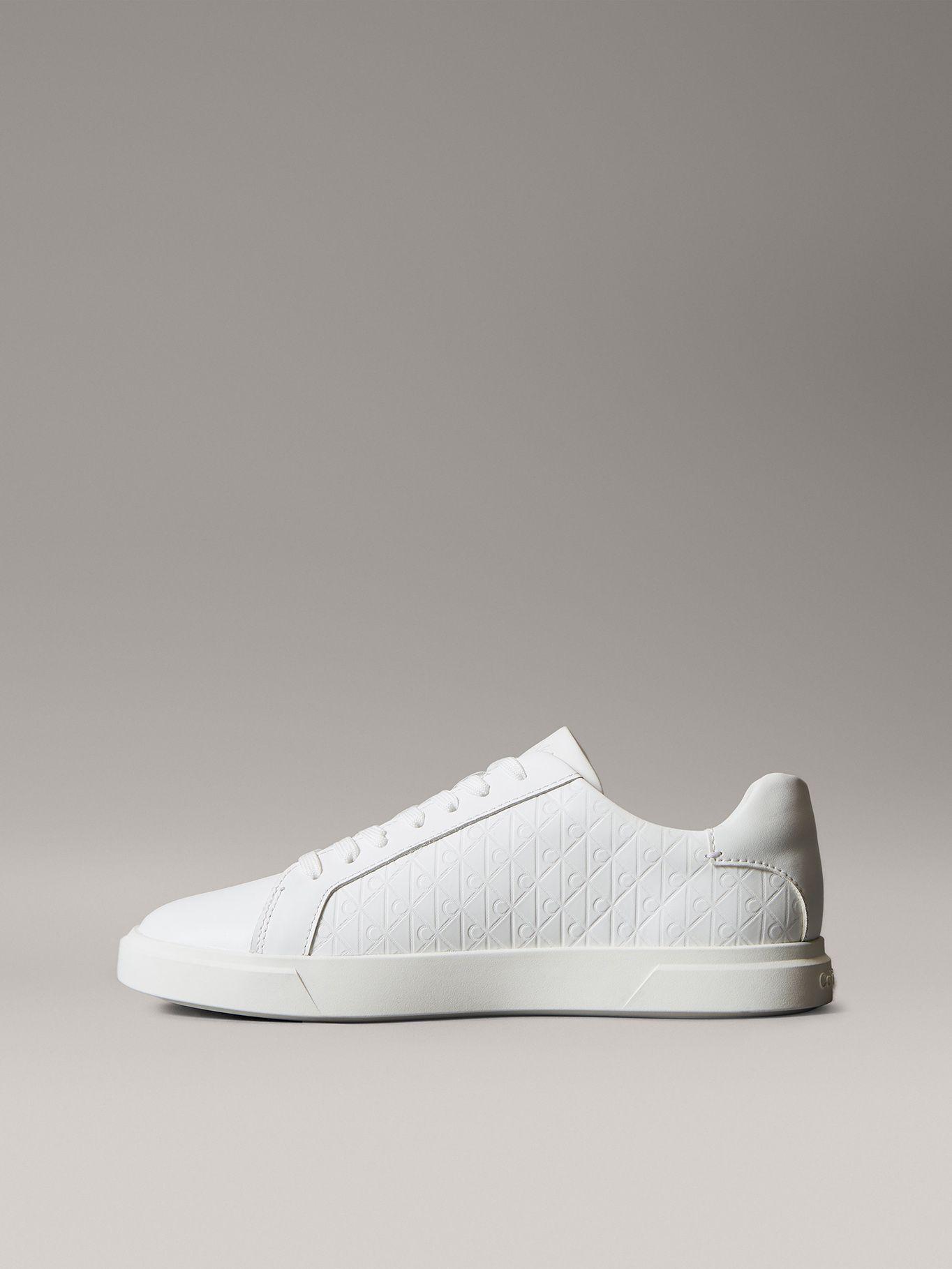 Zapatillas en Relieve Blanco Calvin Klein Mujer-5