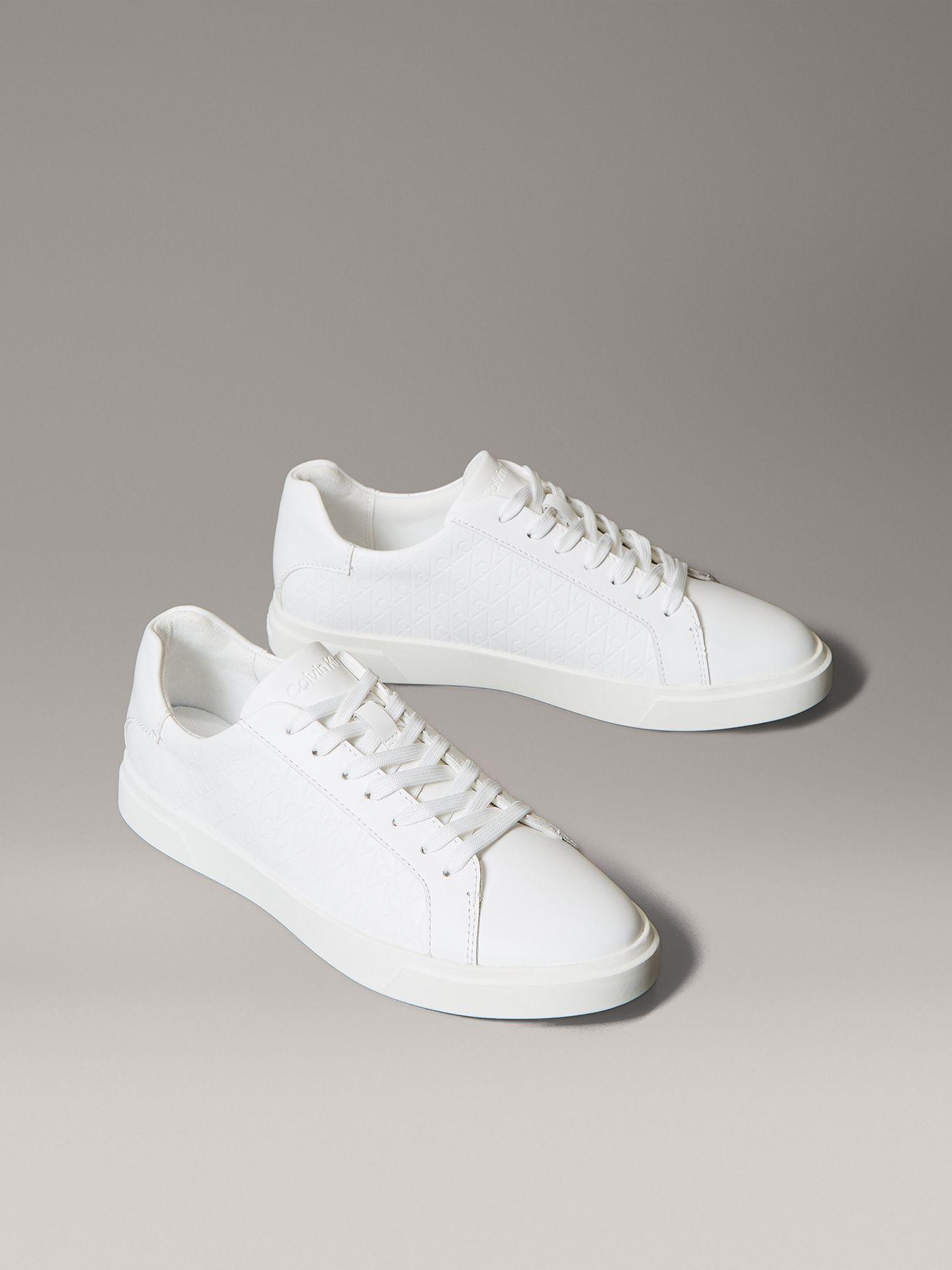 Zapatillas con Monograma en Relieve Blanco Calvin Klein-0