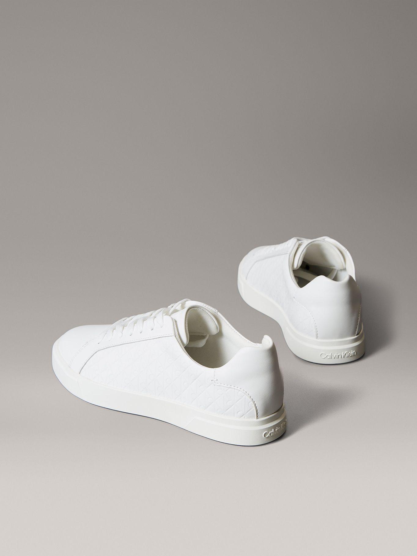 Zapatillas con Monograma en Relieve Blanco Calvin Klein-1