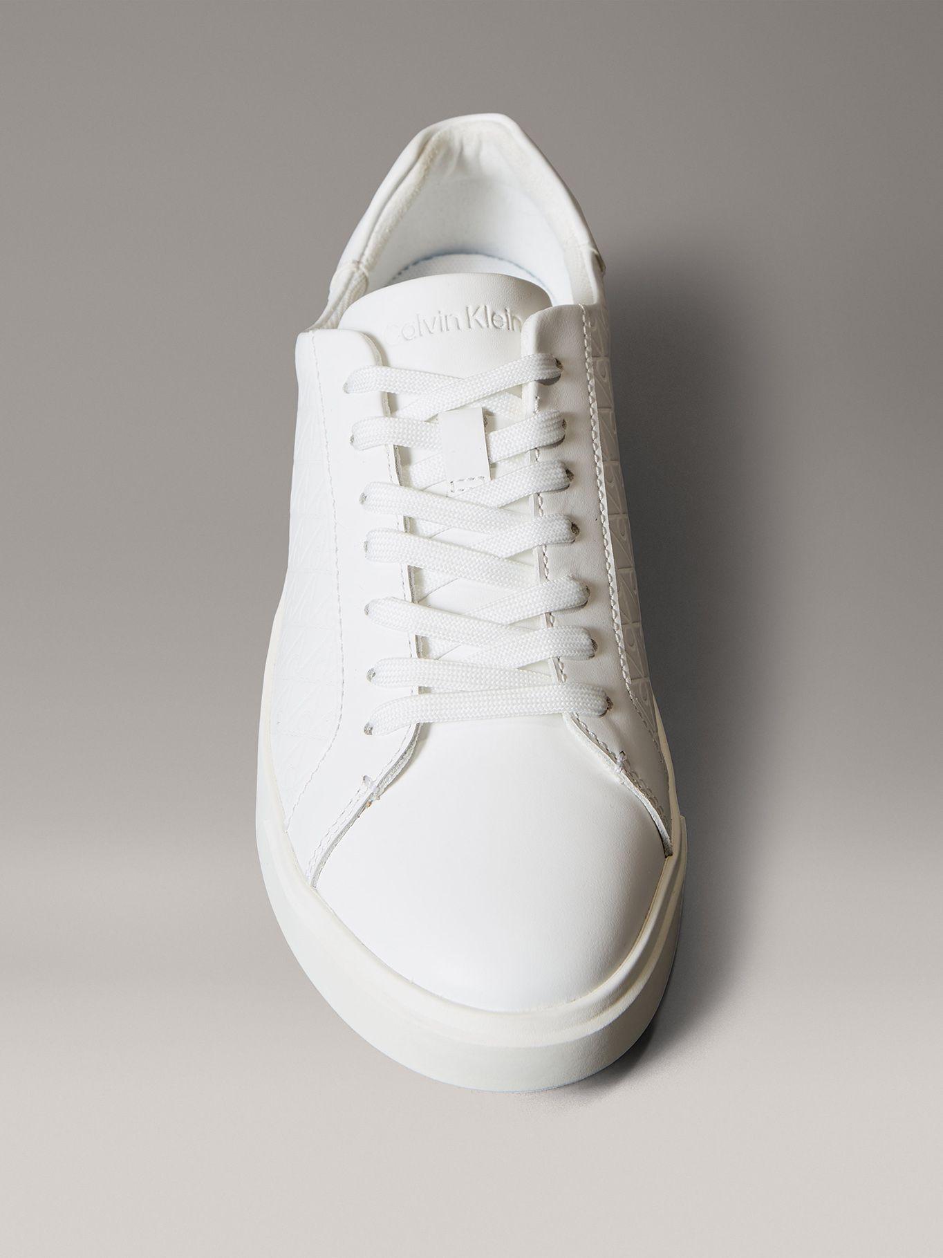 Zapatillas con Monograma en Relieve Blanco Calvin Klein-2