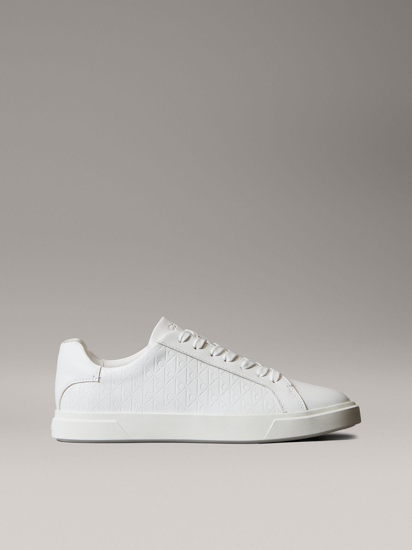 Zapatillas con Monograma en Relieve Blanco Calvin Klein-4