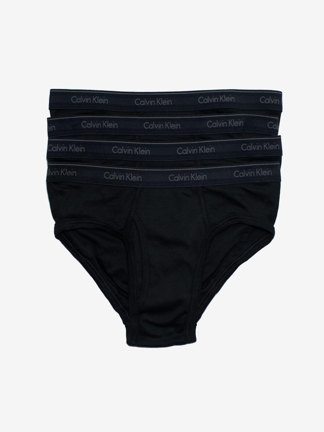 Slip Cotton Classics 4 Pack Negro Calvin Klein-0