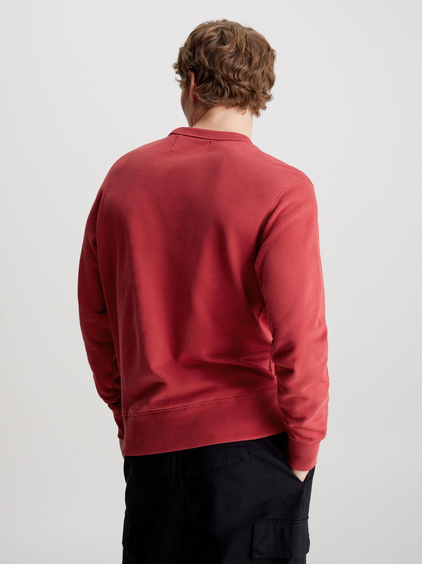 Polerón Badge Crew Neck Rojo Calvin Klein-2
