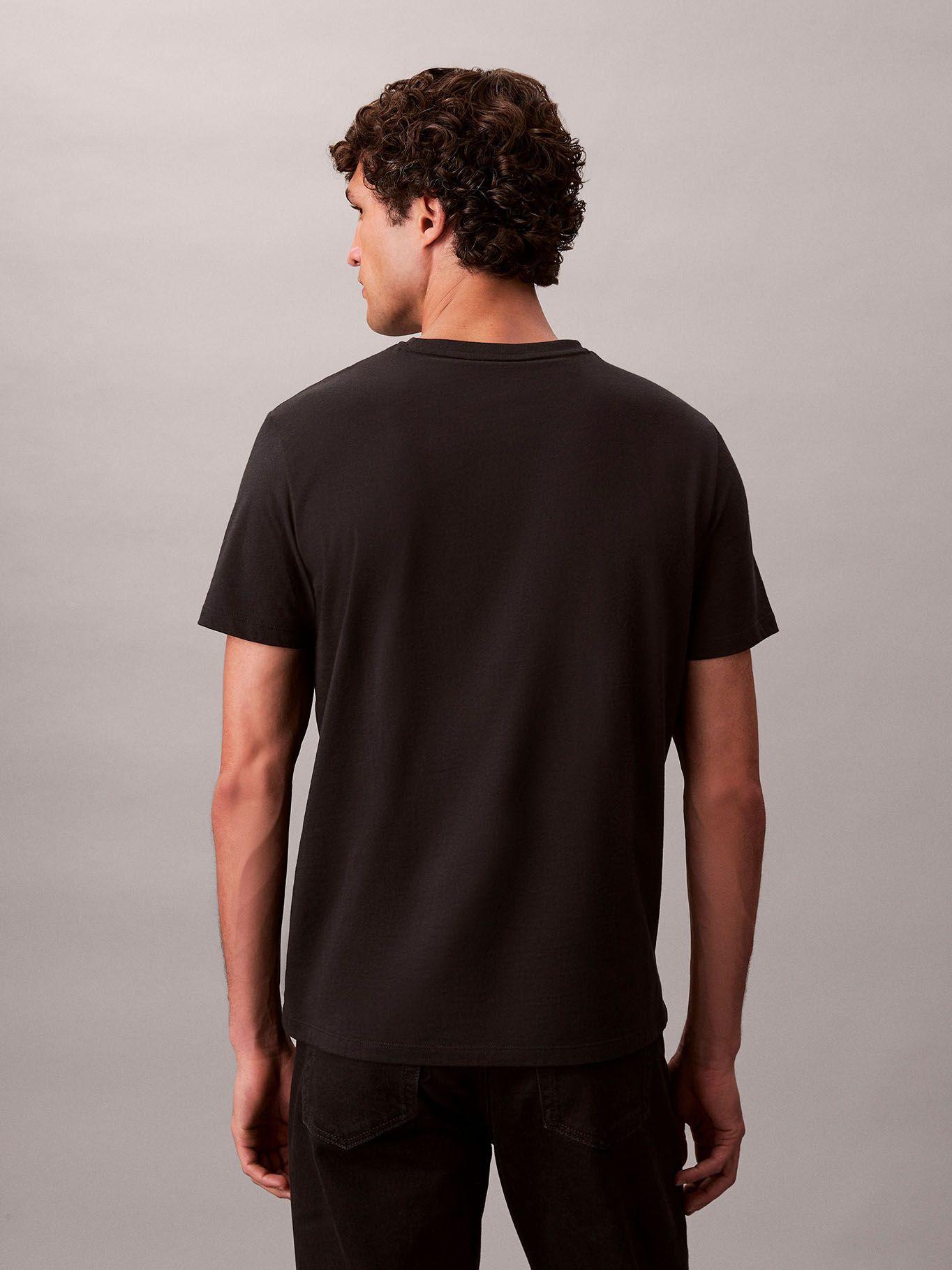 Polera Monograma Bagde 30S Negro Calvin Klein-2