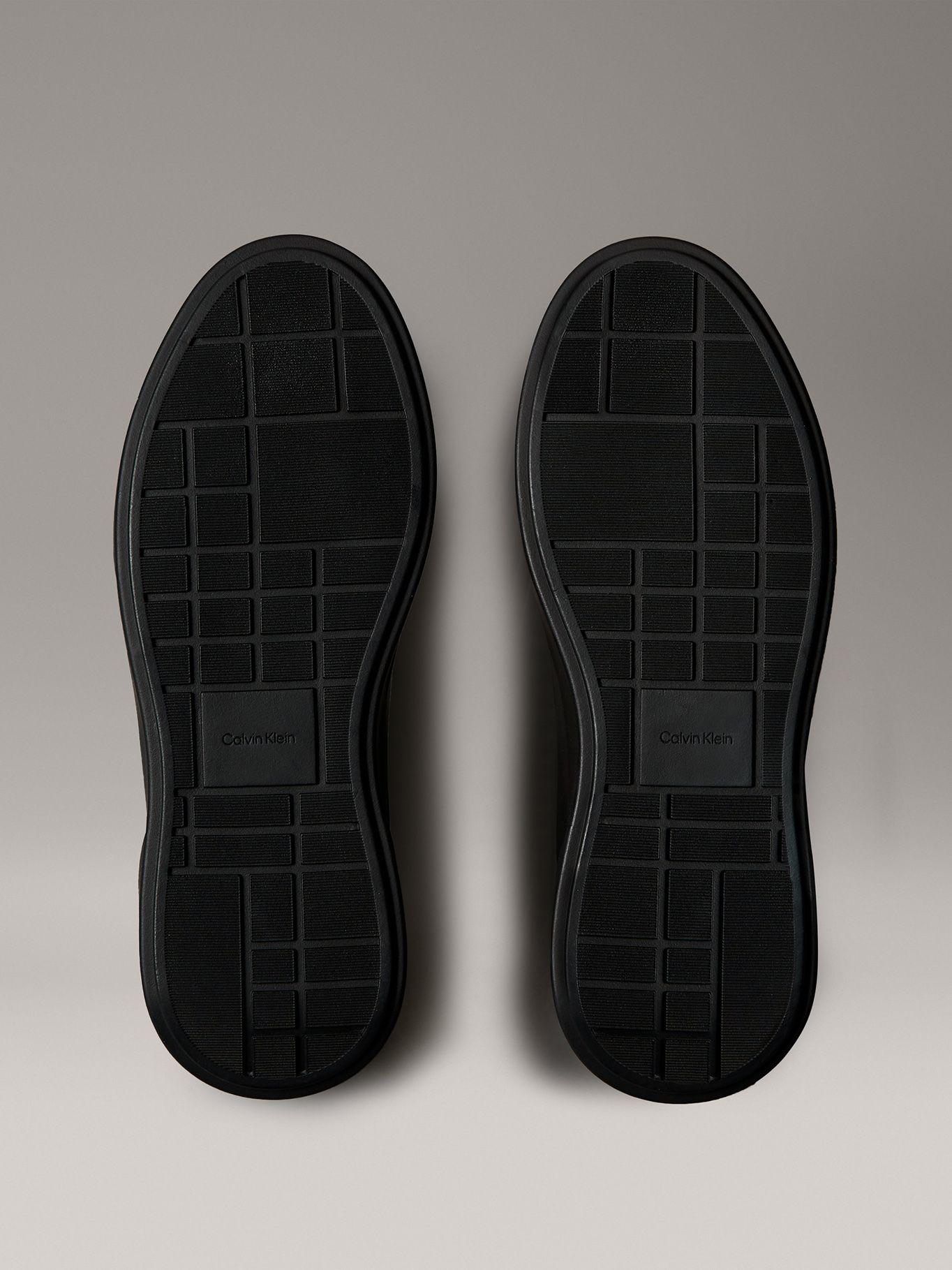 Zapatillas Chunky de Cuero Negro Calvin Klein Mujer-3