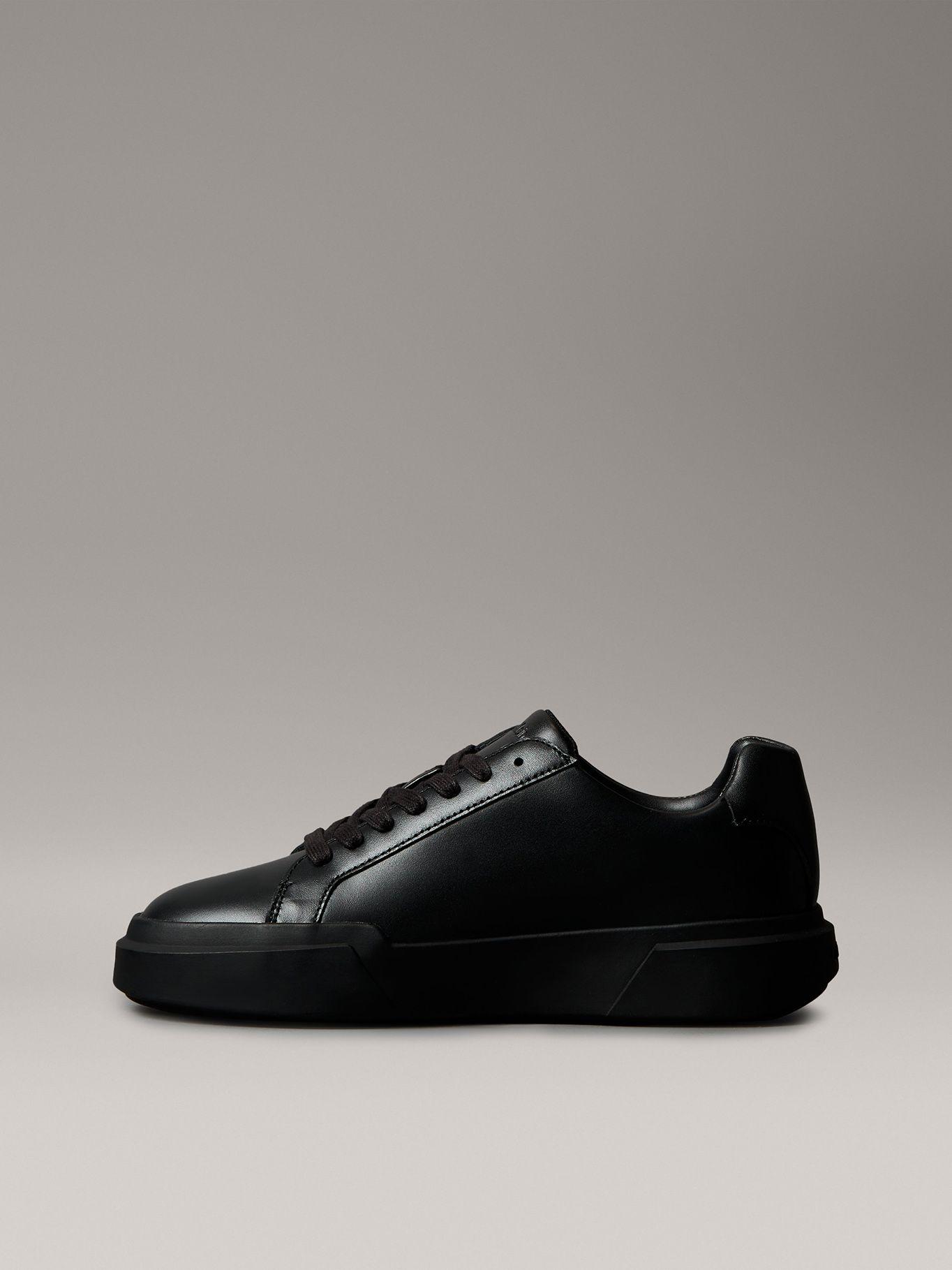 Zapatillas Chunky de Cuero Negro Calvin Klein Mujer-5