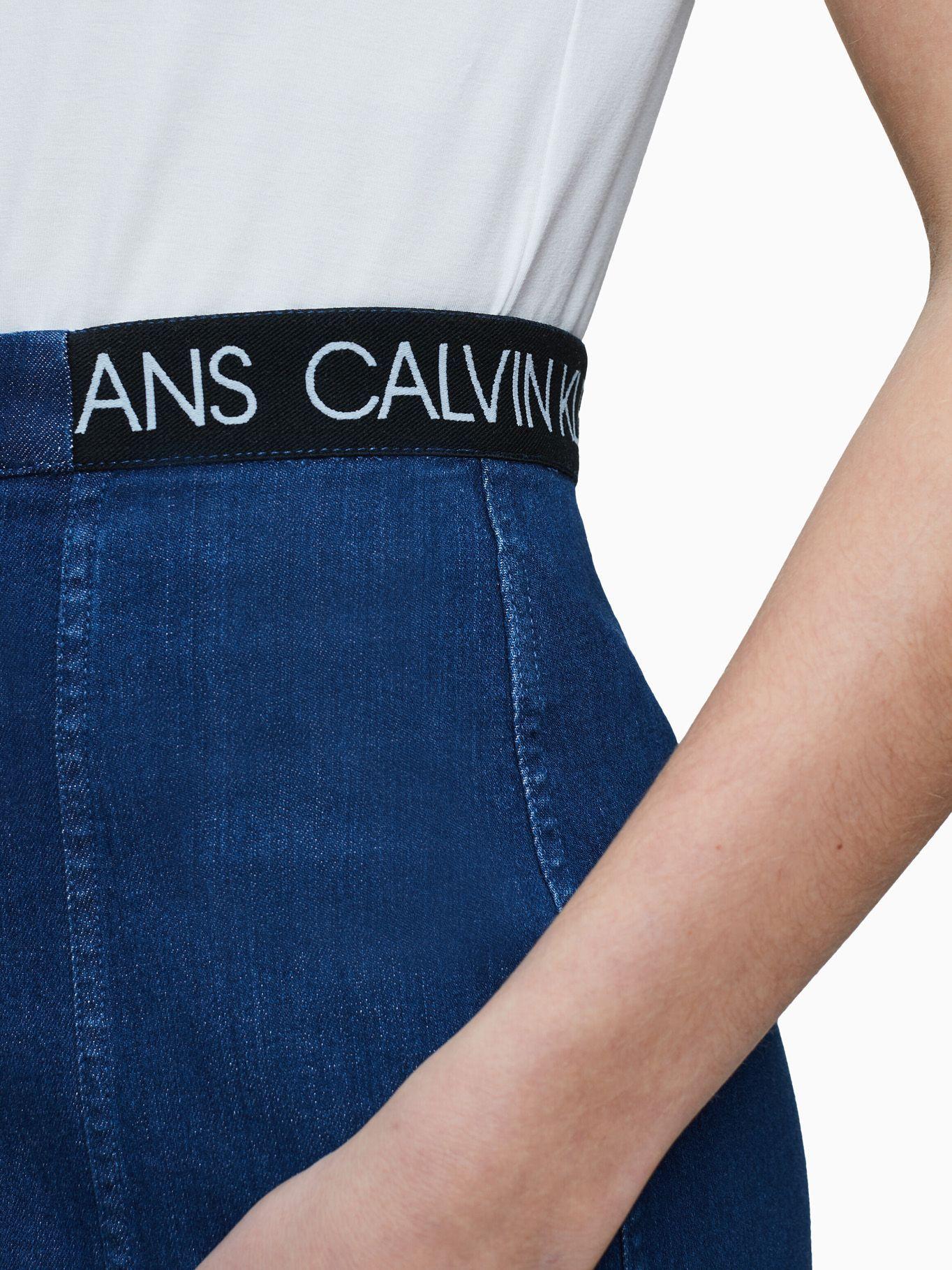 Falda Stretch Indigo Azul Calvin Klein-2