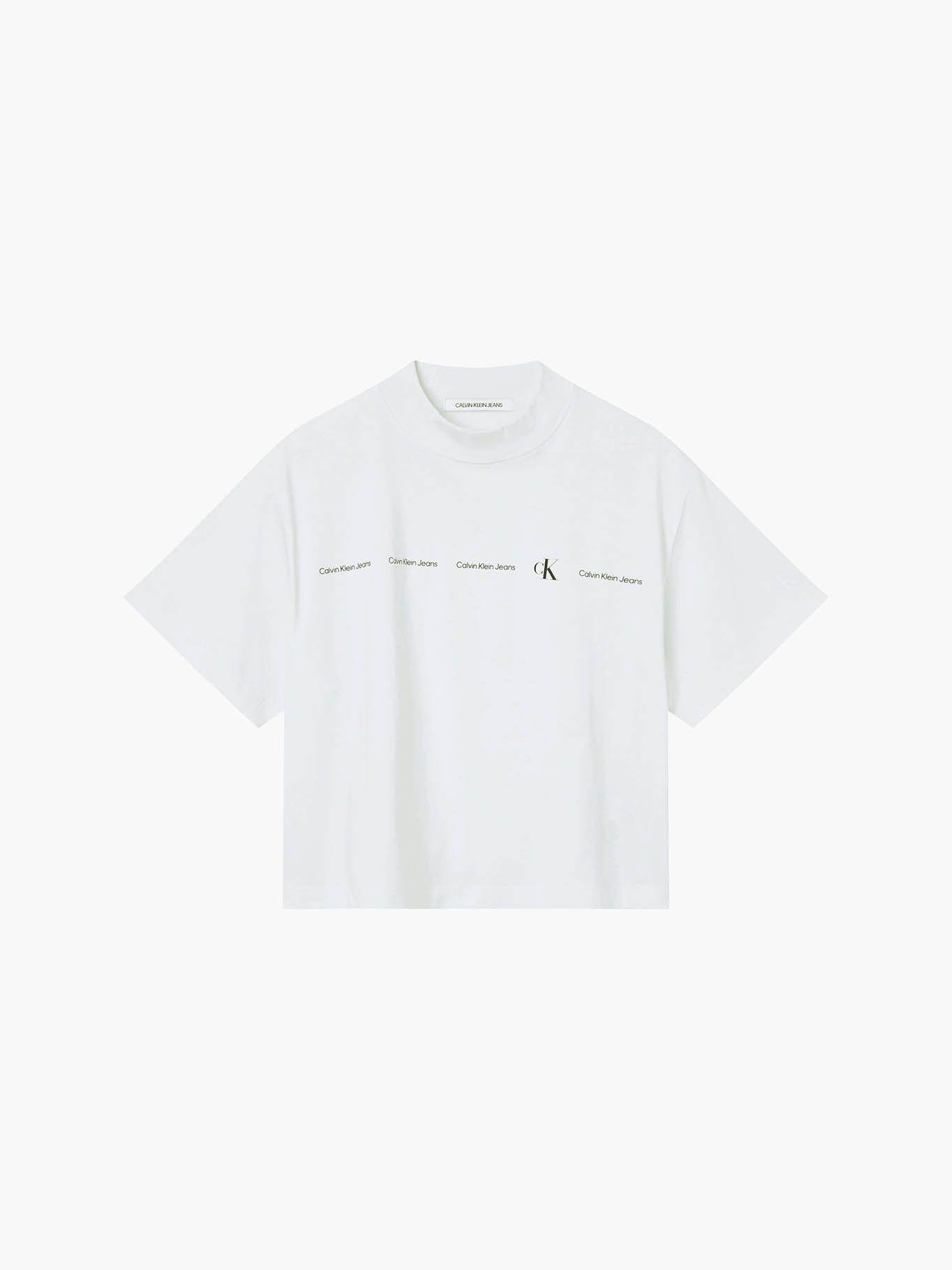 Polera Repeat Logo Blanco Calvin Klein-4