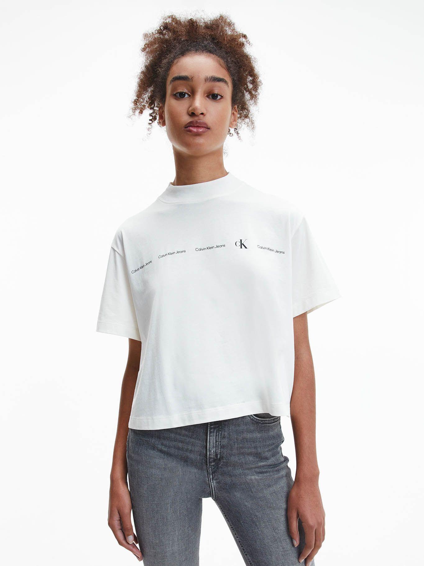 Polera Repeat Logo Blanco Calvin Klein-0