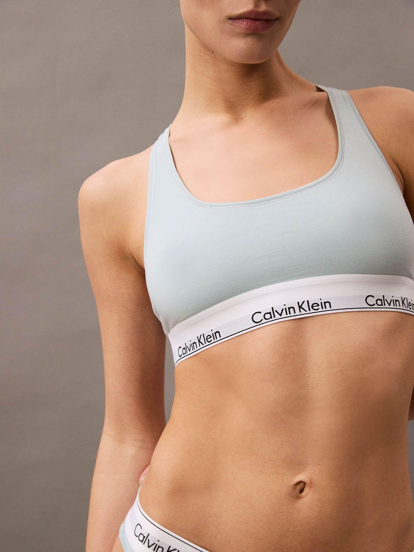 Bralette Modern Cotton 444 Azul Calvin Klein-3