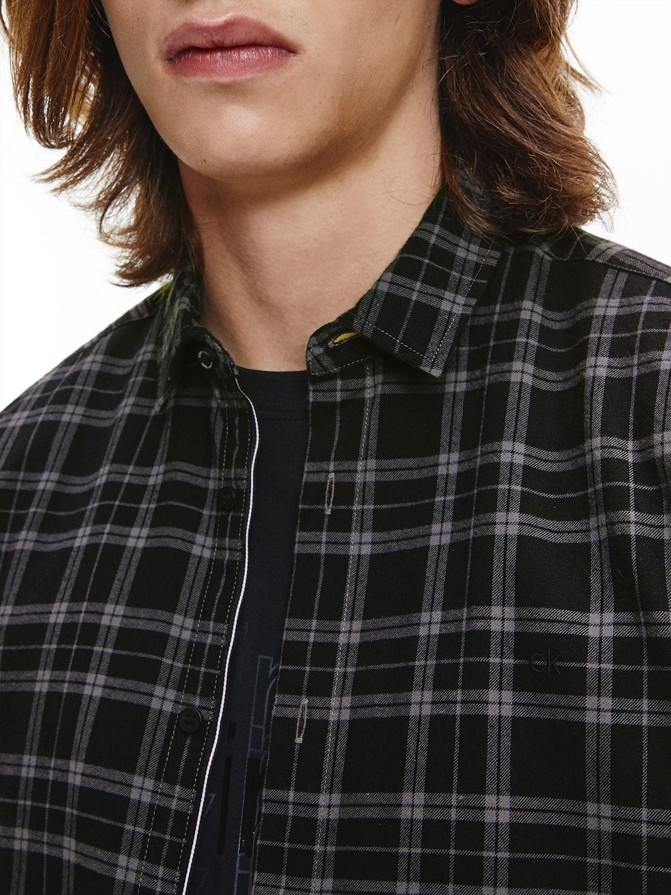 Camisa Light Flannel Negro Calvin Klein-3
