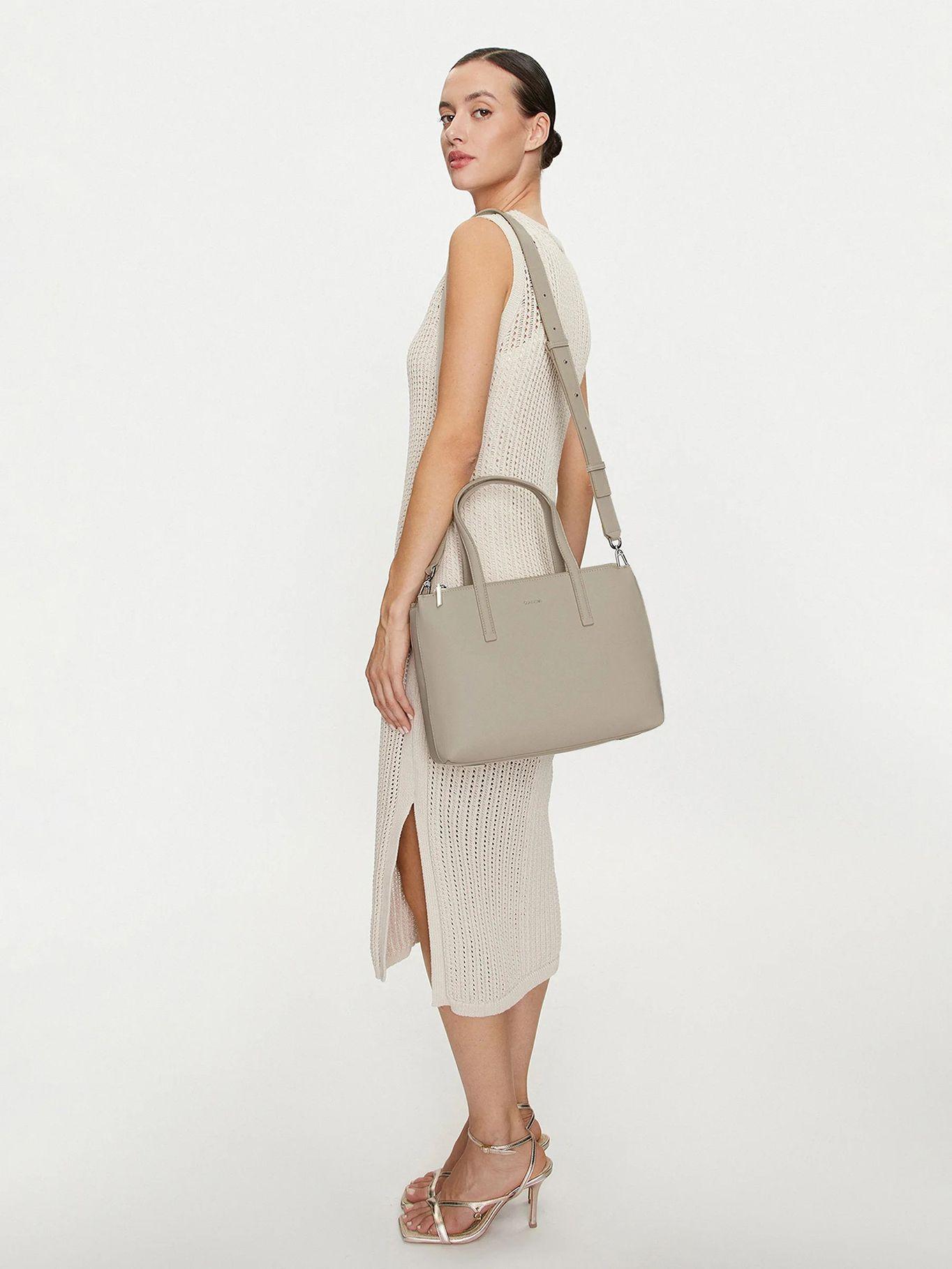 Cartera Tote Ck Must Beige Calvin Klein-4