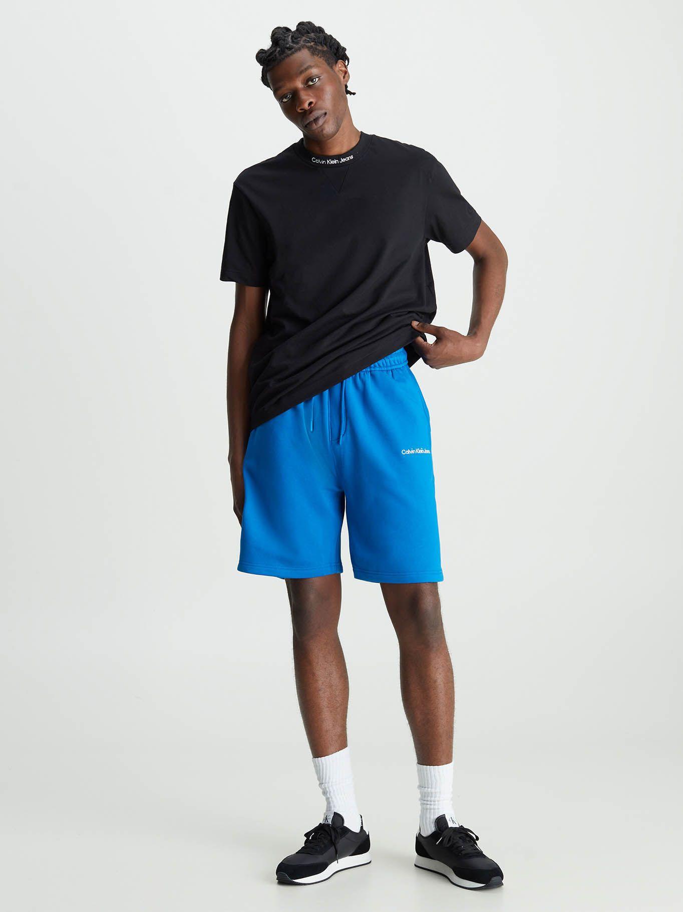 Shorts de chándal relaxed Azul Calvin Klein-1