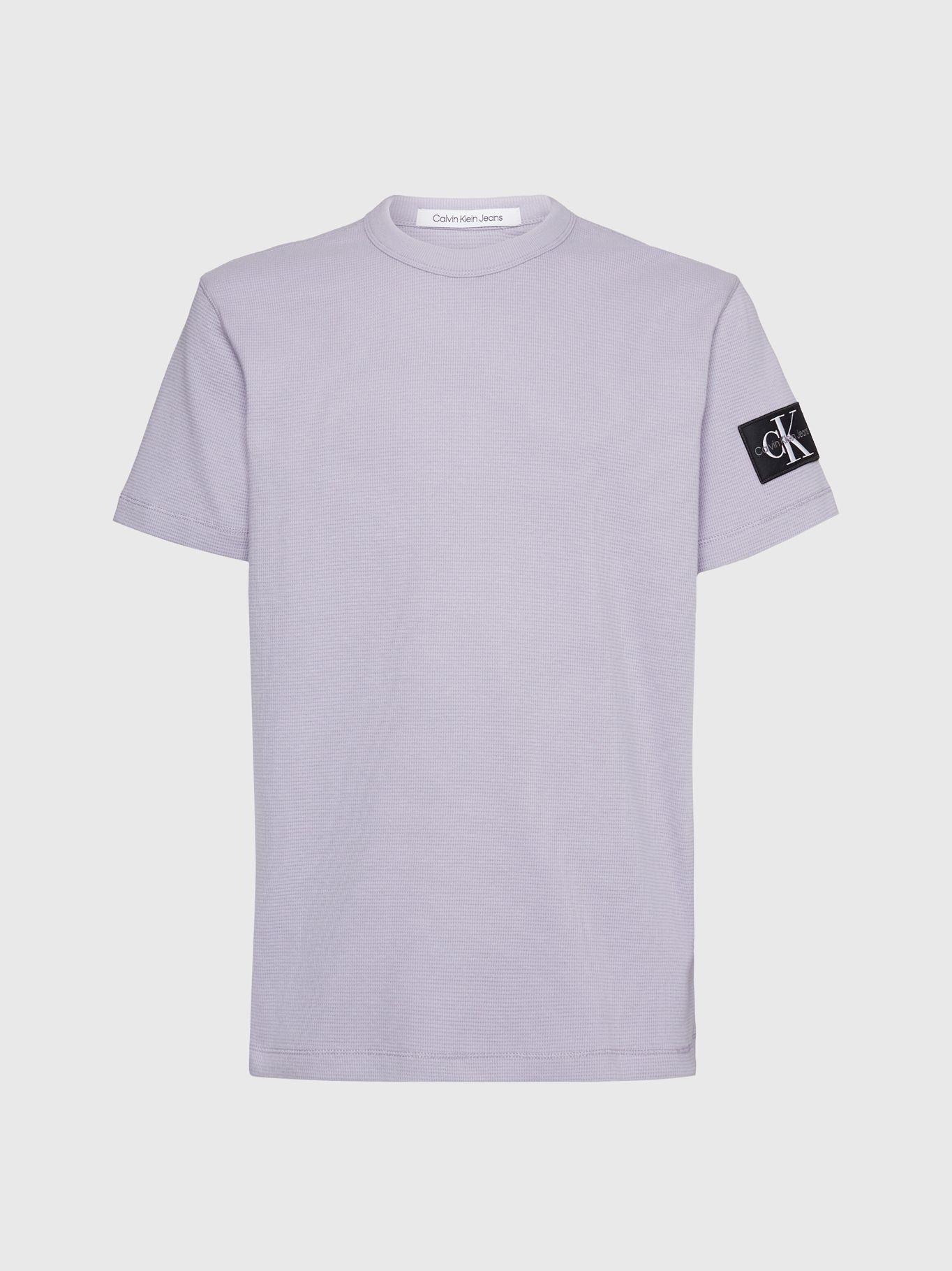 Polera Badge Waffle  Morado Calvin Klein-4
