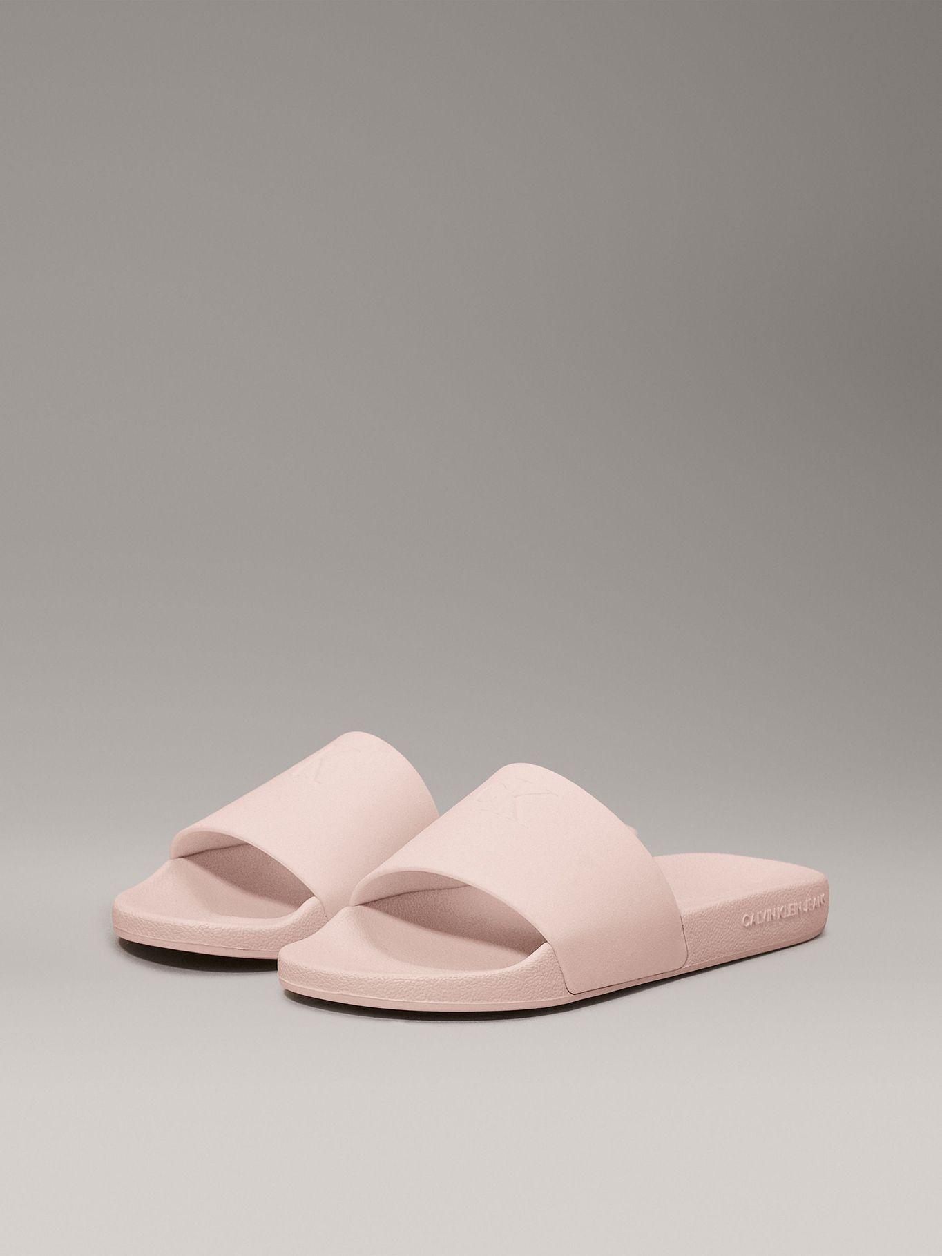 Sandalias Slide Monogram Rosado Calvin Klein-0