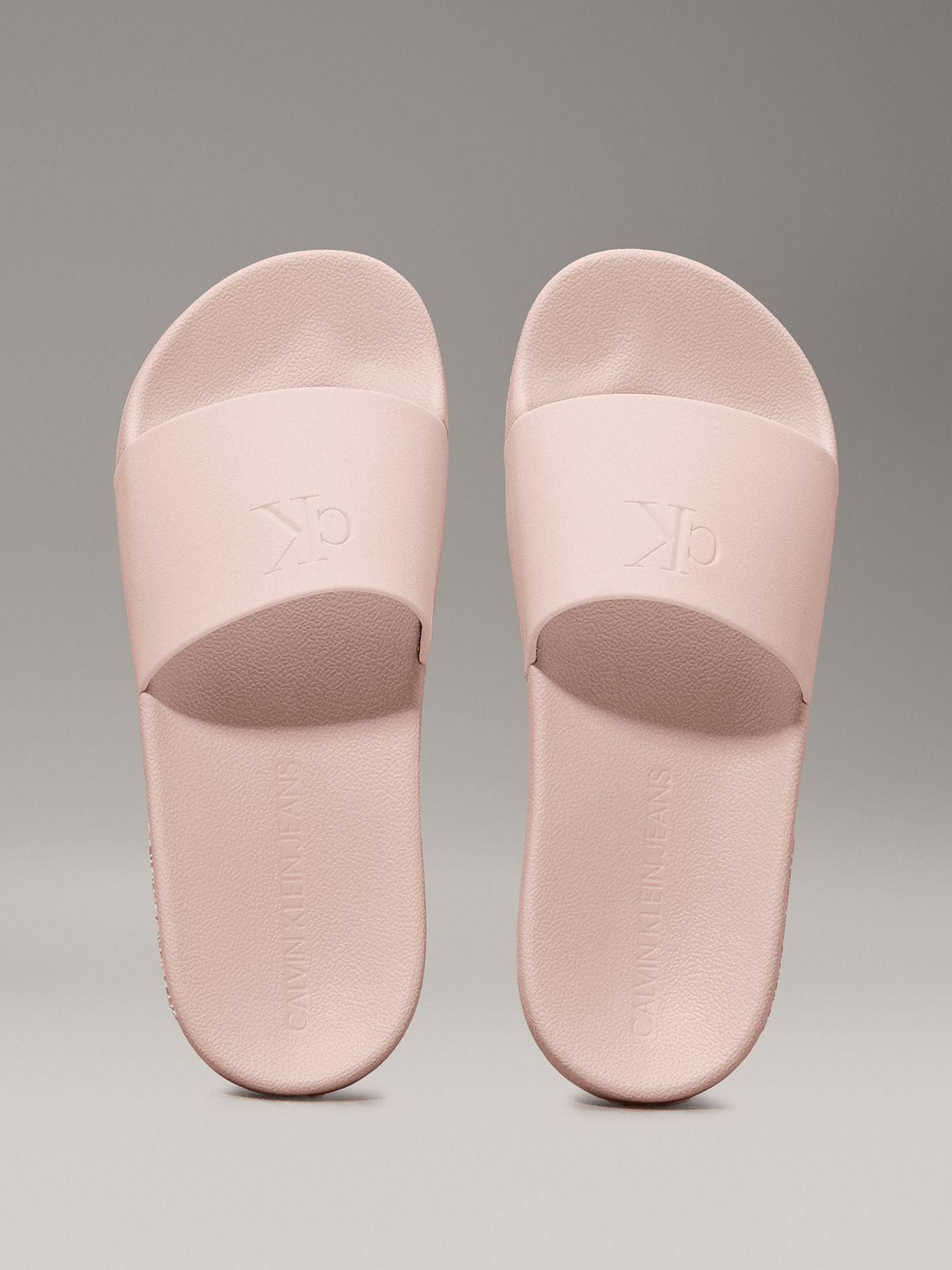 Sandalias Slide Monogram Rosado Calvin Klein-2