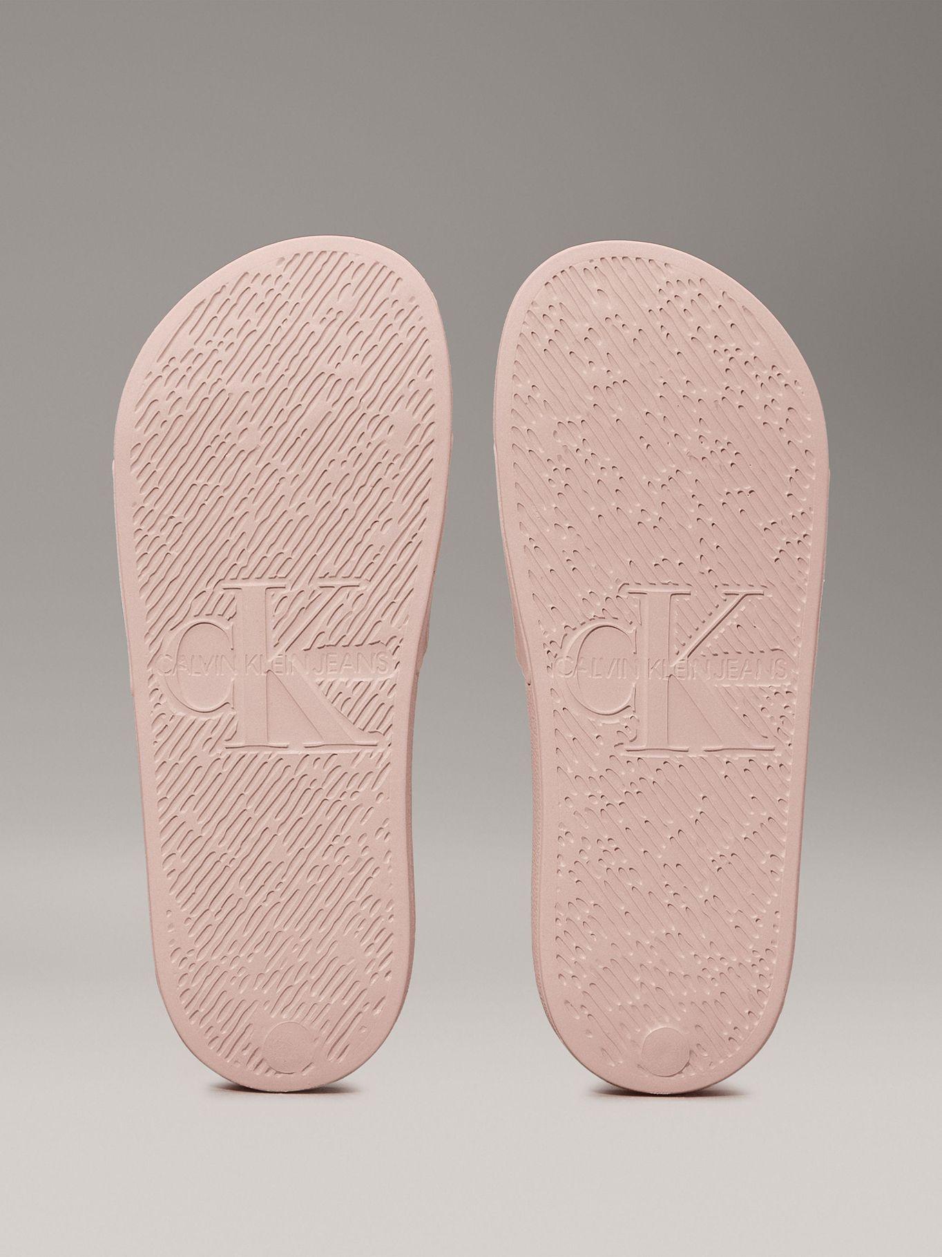 Sandalias Slide Monogram Rosado Calvin Klein-3