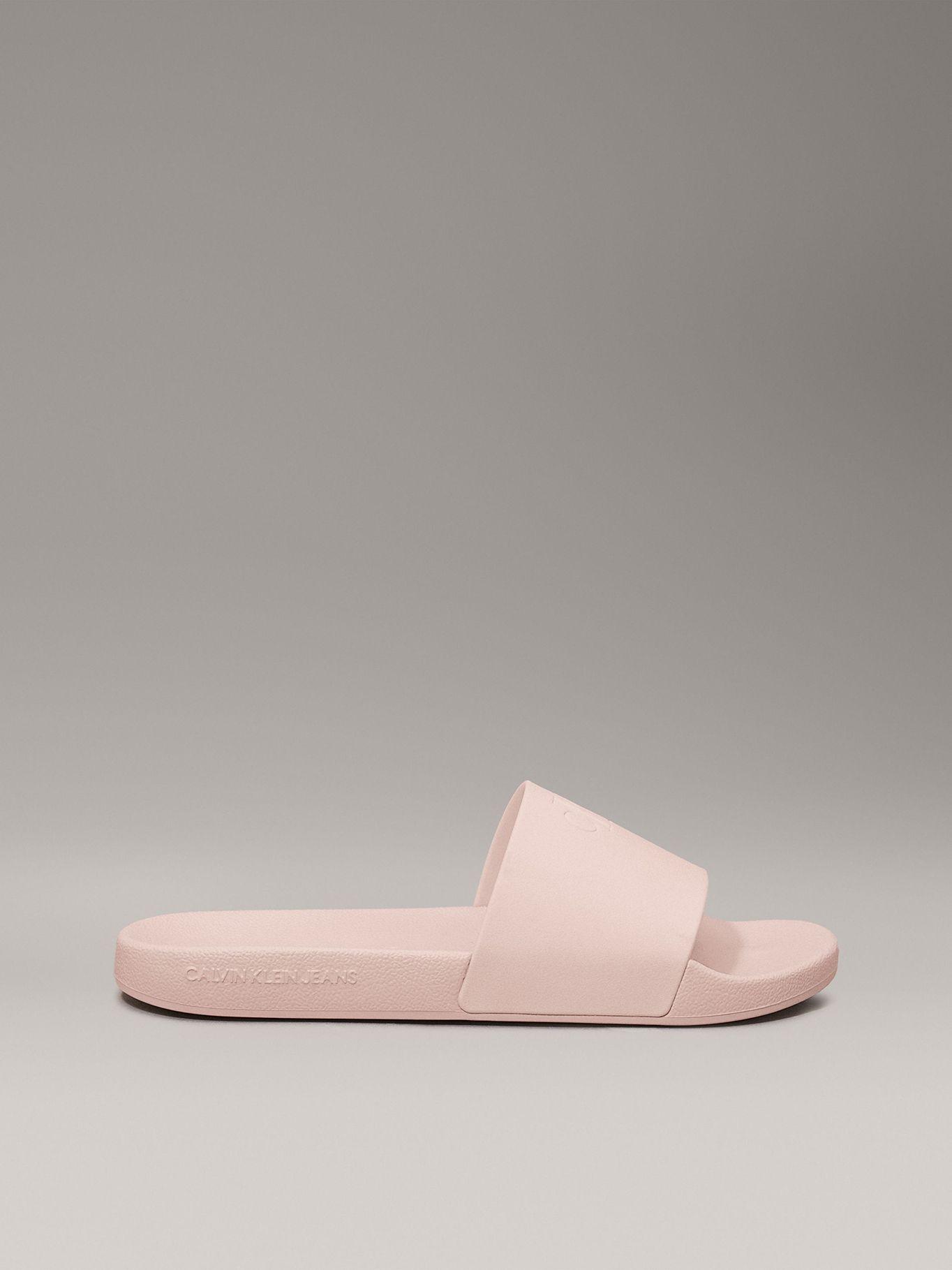 Sandalias Slide Monogram Rosado Calvin Klein-4