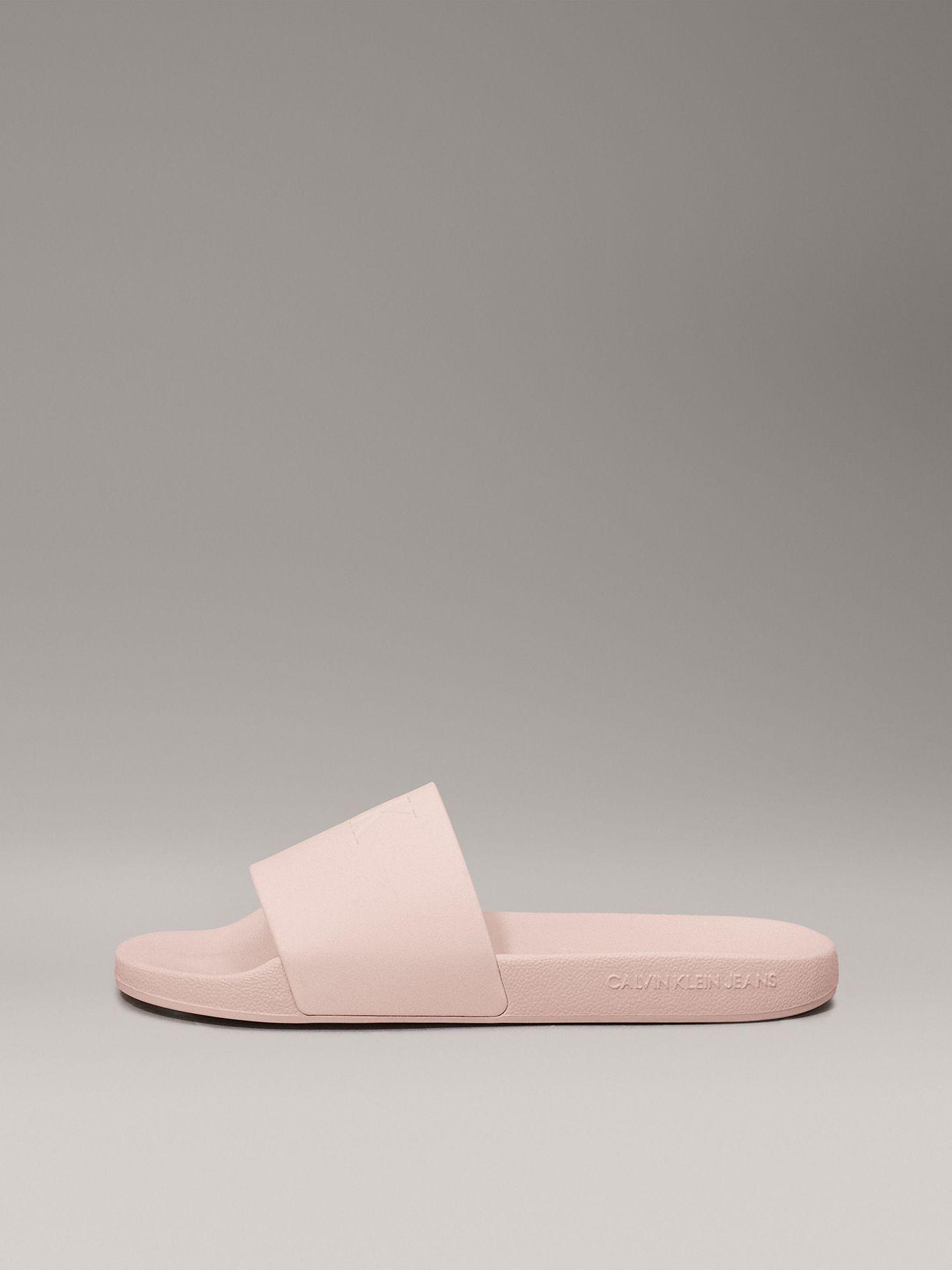 Sandalias Slide Monogram Rosado Calvin Klein-5