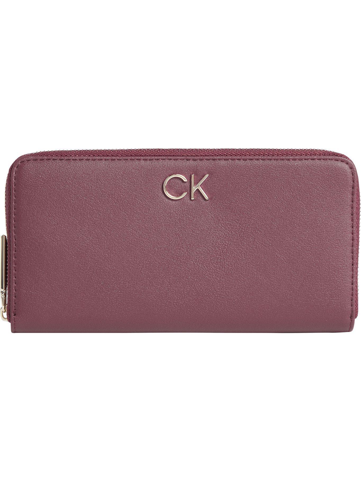Billetera Re-Lock Slim Burdeo Calvin Klein-0